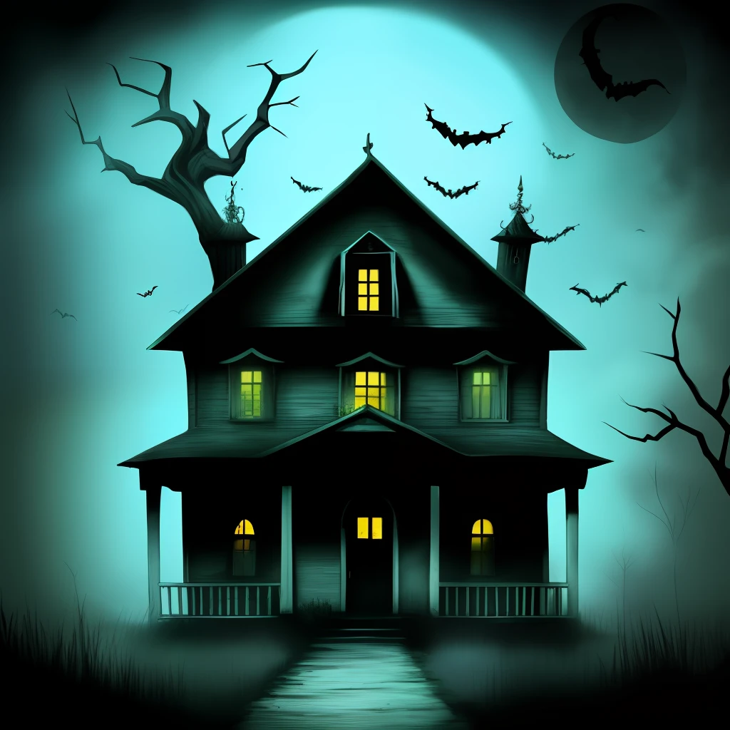 A haunted house