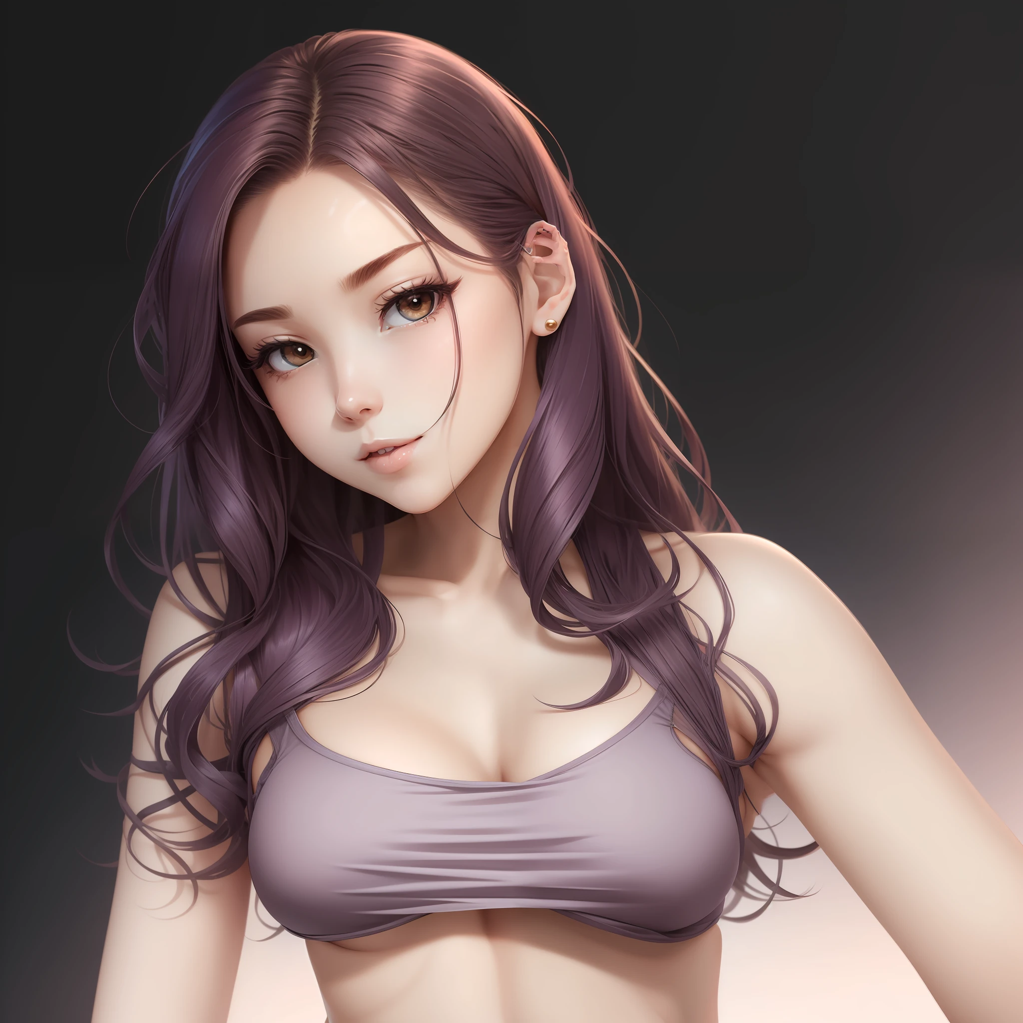 Clothes do not cover, gradient hair, medium breasts, no underwear, no panties --auto --s2