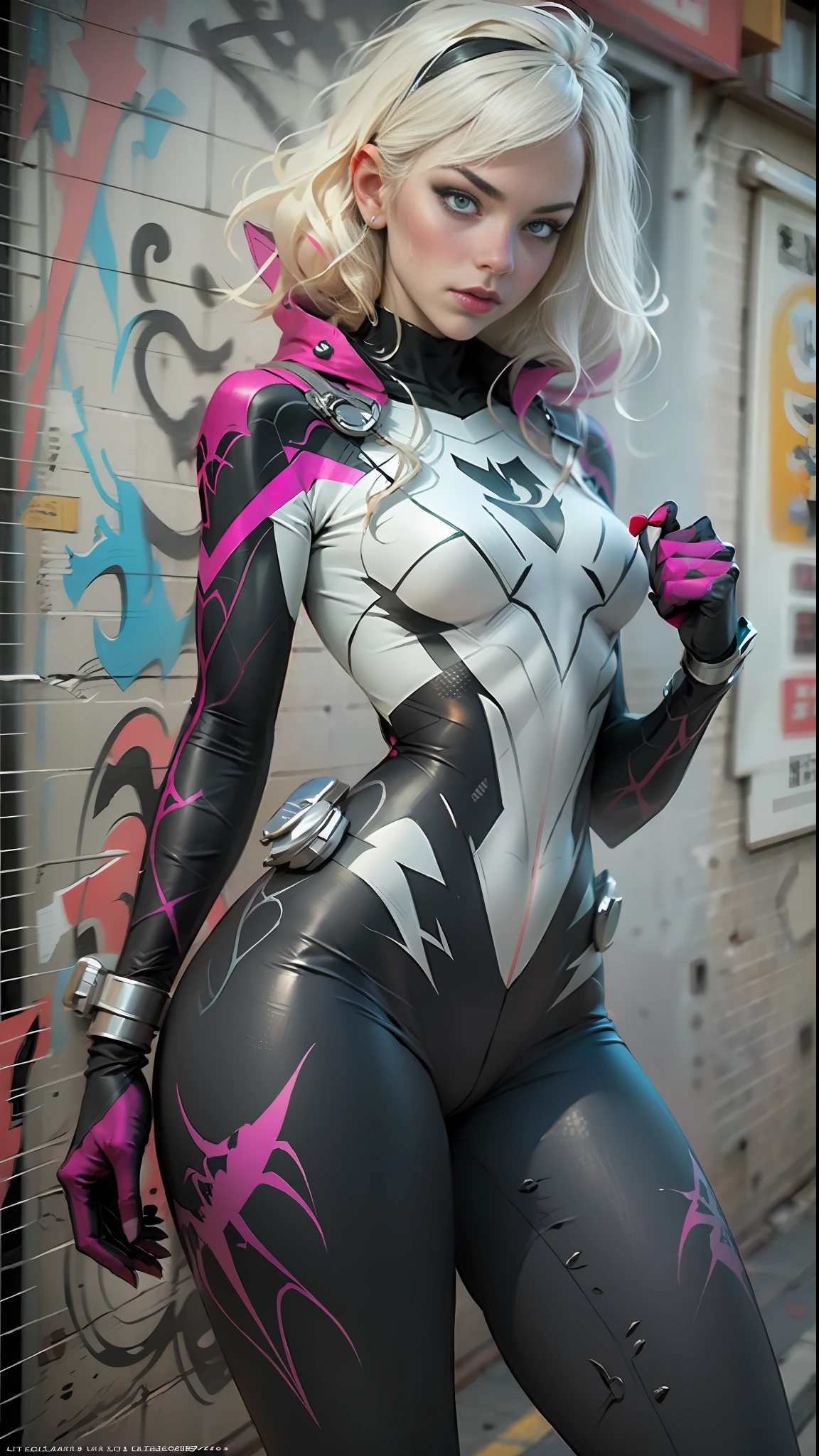 Great quality, spidergwen cosplay, thick thighs