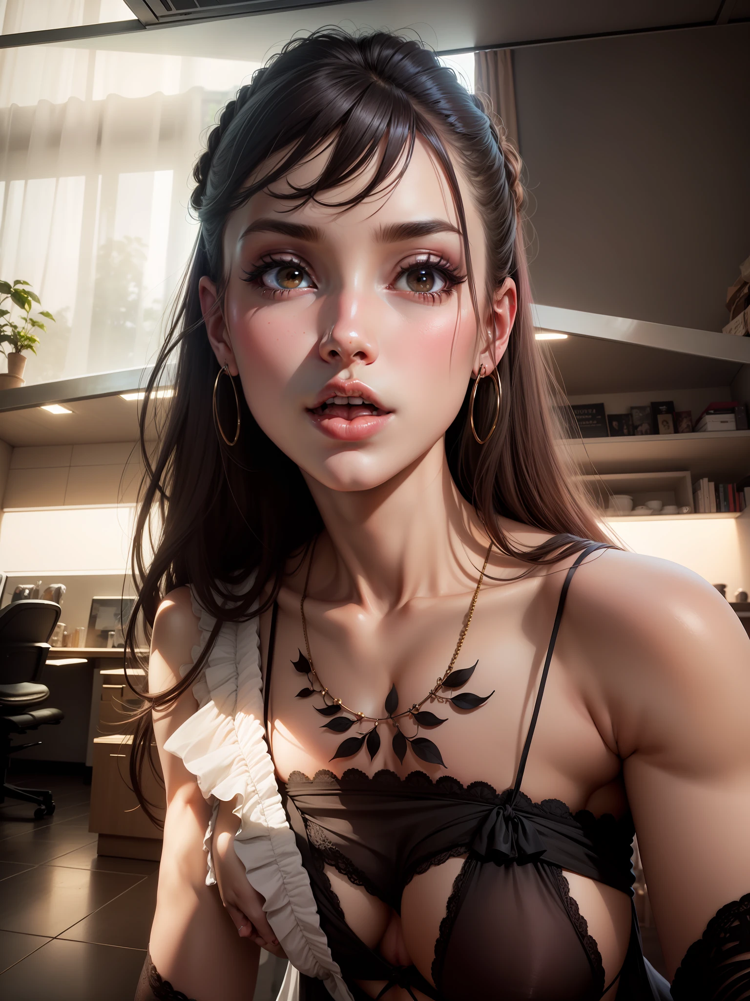 Protruding, protruding, pink, big breasts, NSFW, sexy style, erotic style, nude style, erotic style