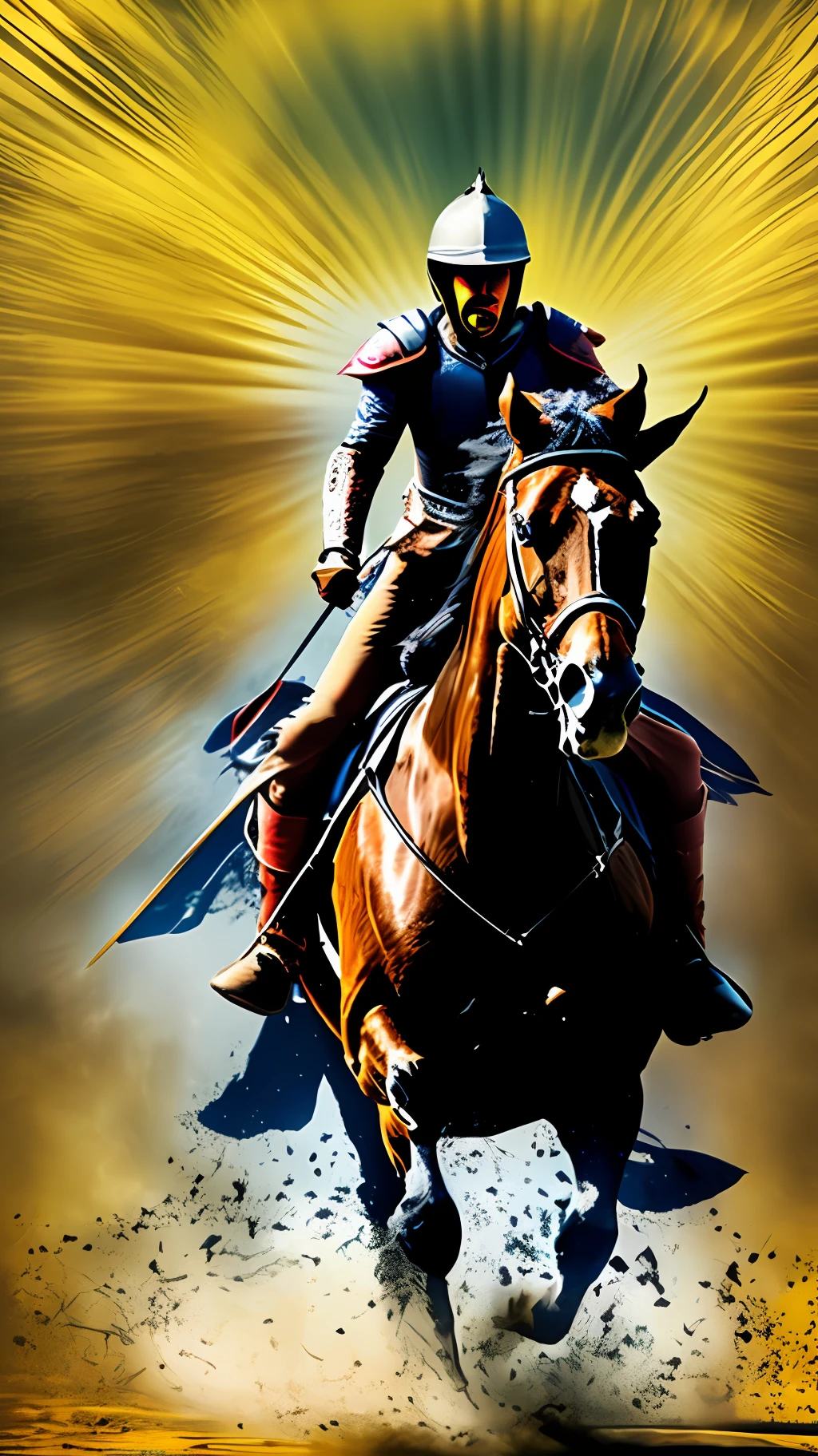 Warrior on a horse