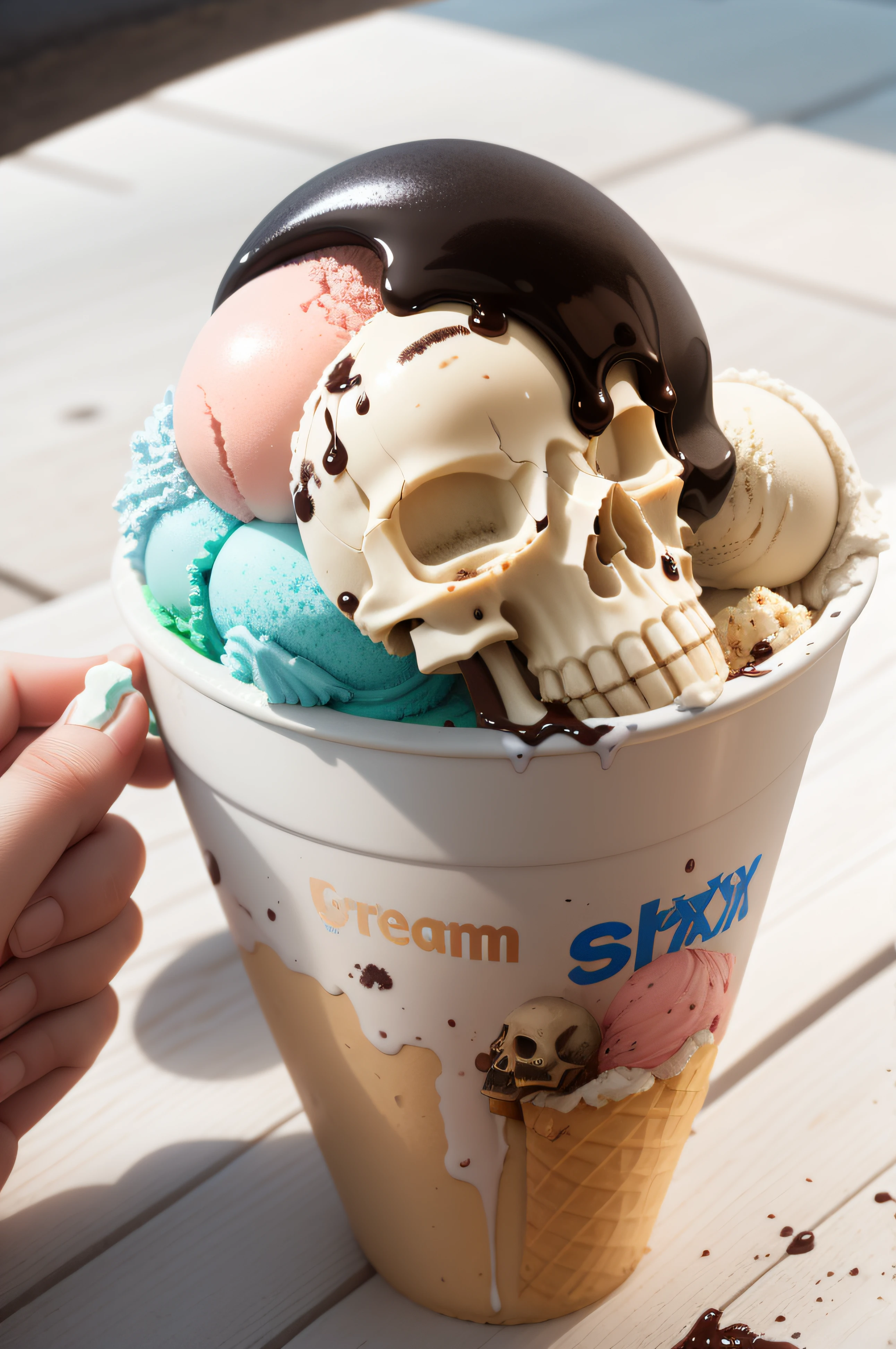 epoxy_skull, (icecream:1.2),