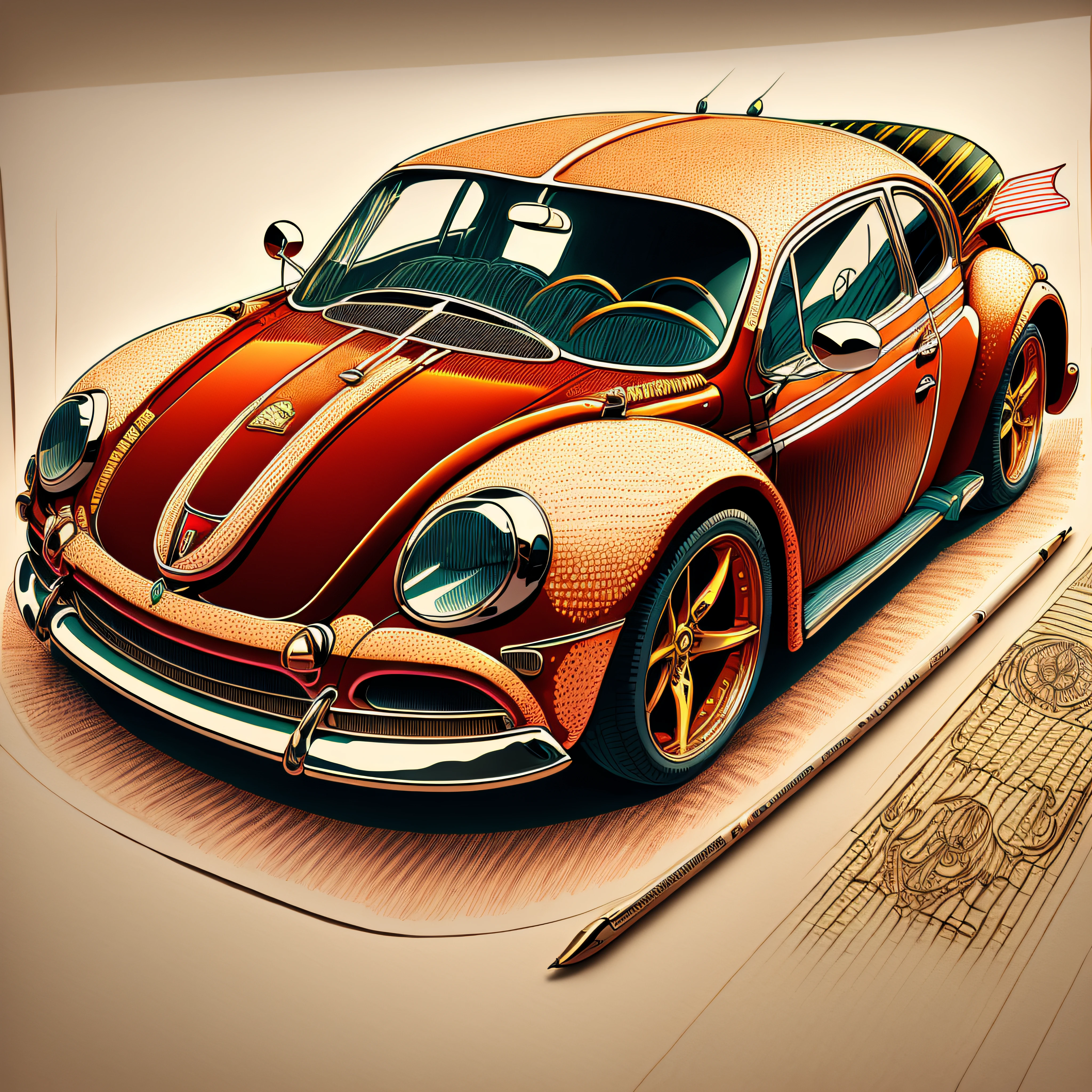 A ferrari, highly detailed illustration.", vehicle illustration, beetle, cartoon style illustration, cartoon style, HD illustration, ultra detailed illustration, vector illustration, highly detailed hyper real, highly detailed illustration, high detail illustration, retro illustration, highly detailed cartoon, artistic illustration, highly detailed vector art, a beautiful art illustration --auto --s2