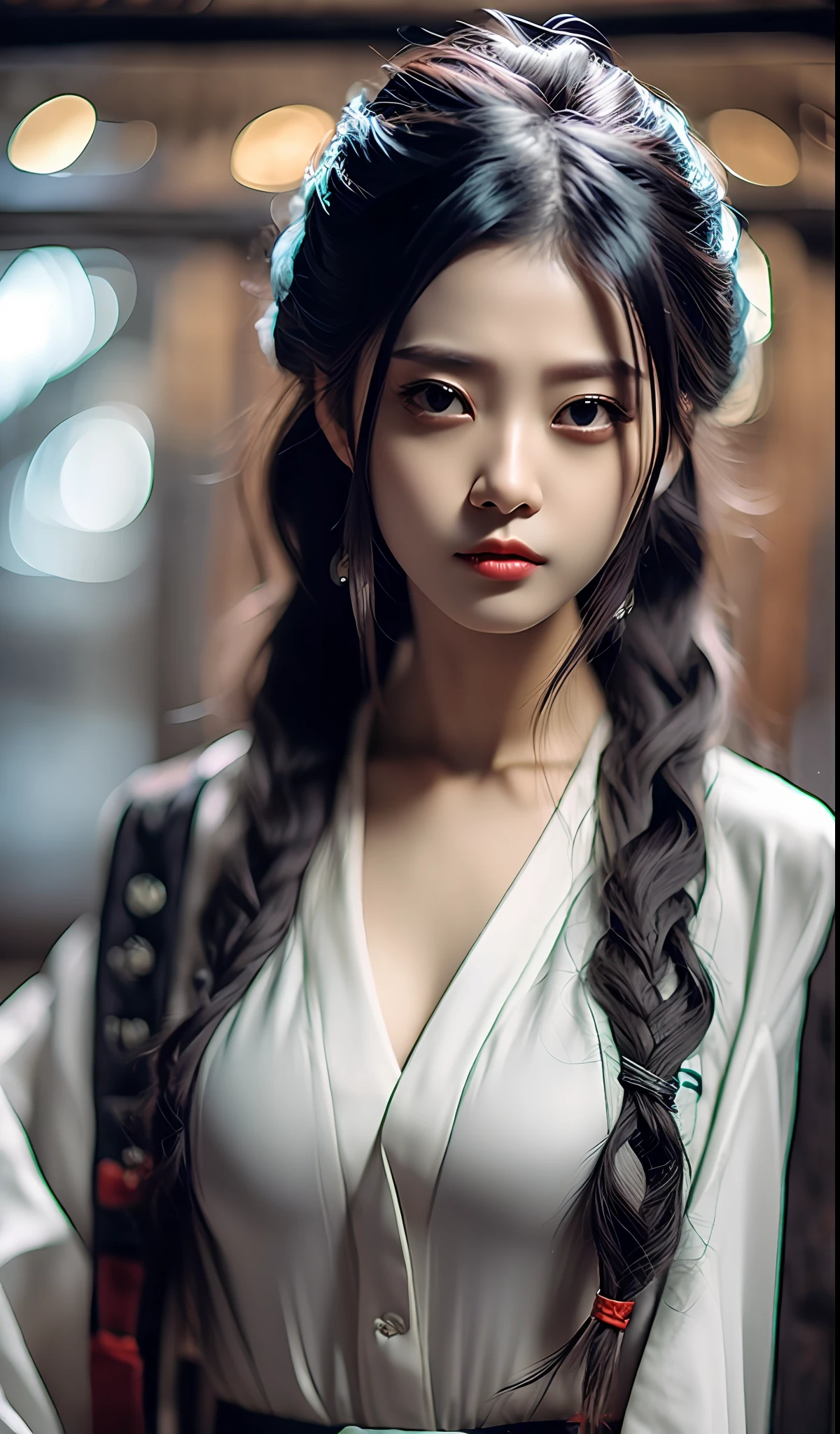 best quality, masterpiece, highres, wuxia 1girl, china dress, super Beautiful face, super beautiful eye, super beautiful hair