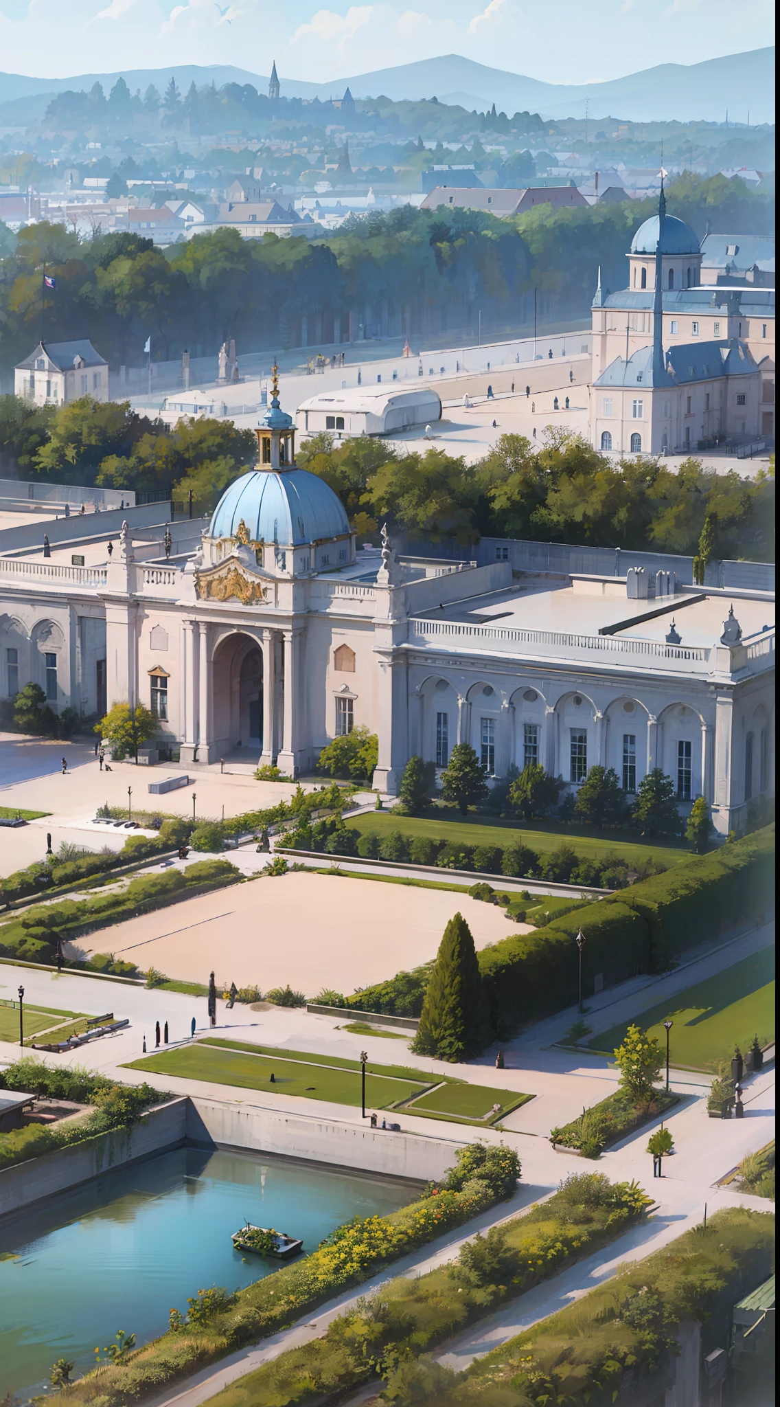 Schönbrunn palace. A splendid construction view of the whole palace