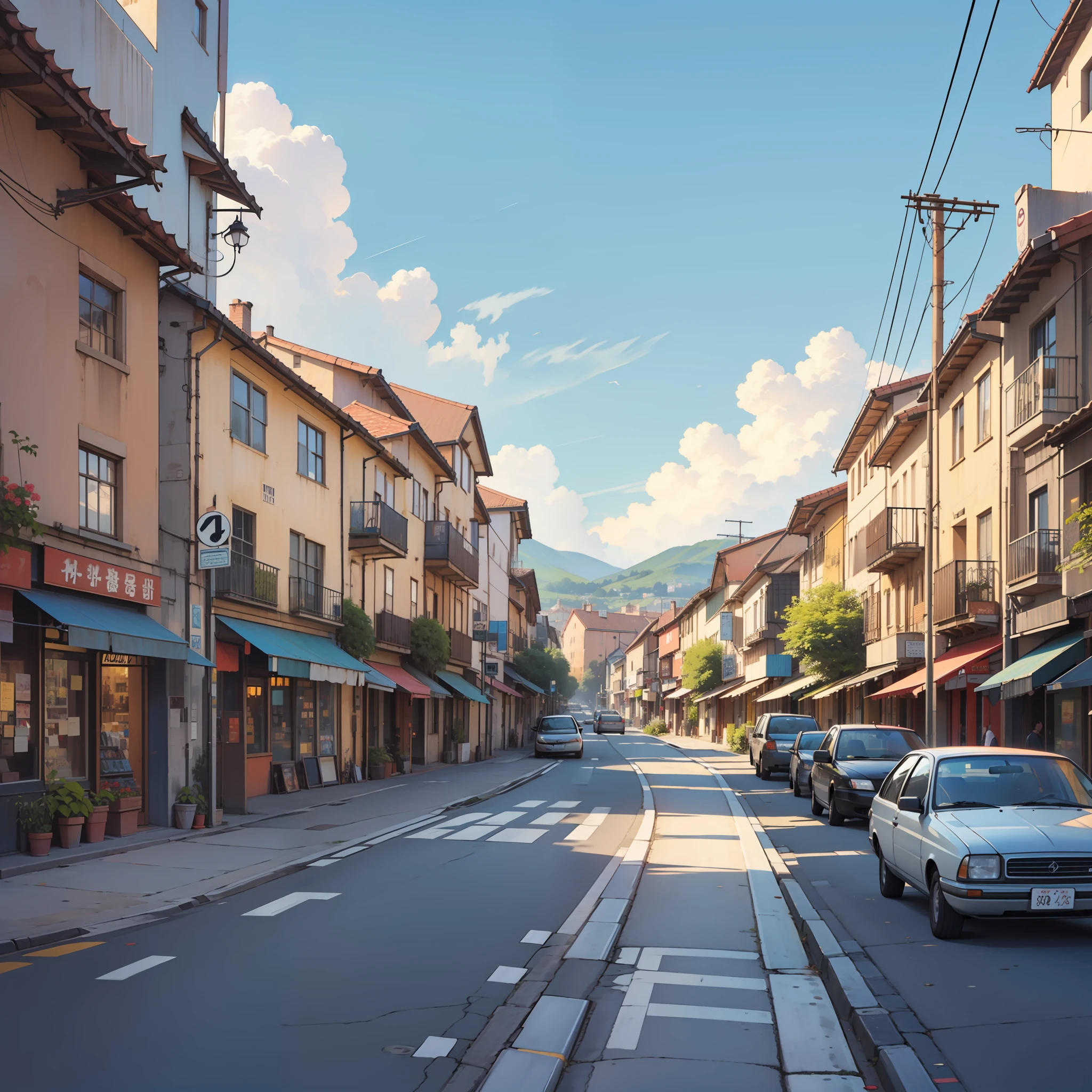 ((realistic: 1.5)),((best quality)), ((masterpiece)),((detailed)), scenery, street, city,
