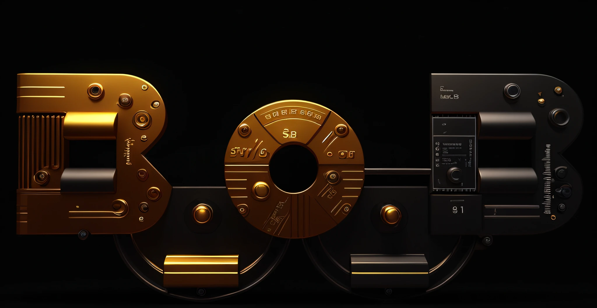 There is an image of Letter B on a black background, Golden Letter B, 3d 8k rendering, 3d 8k Letter B rendered, octane B, -n B, -n B, B k 3 d octane render, 8k hq, c 4 d", 3 d B k, B k 3 d render, 8k 3d render --auto --s2