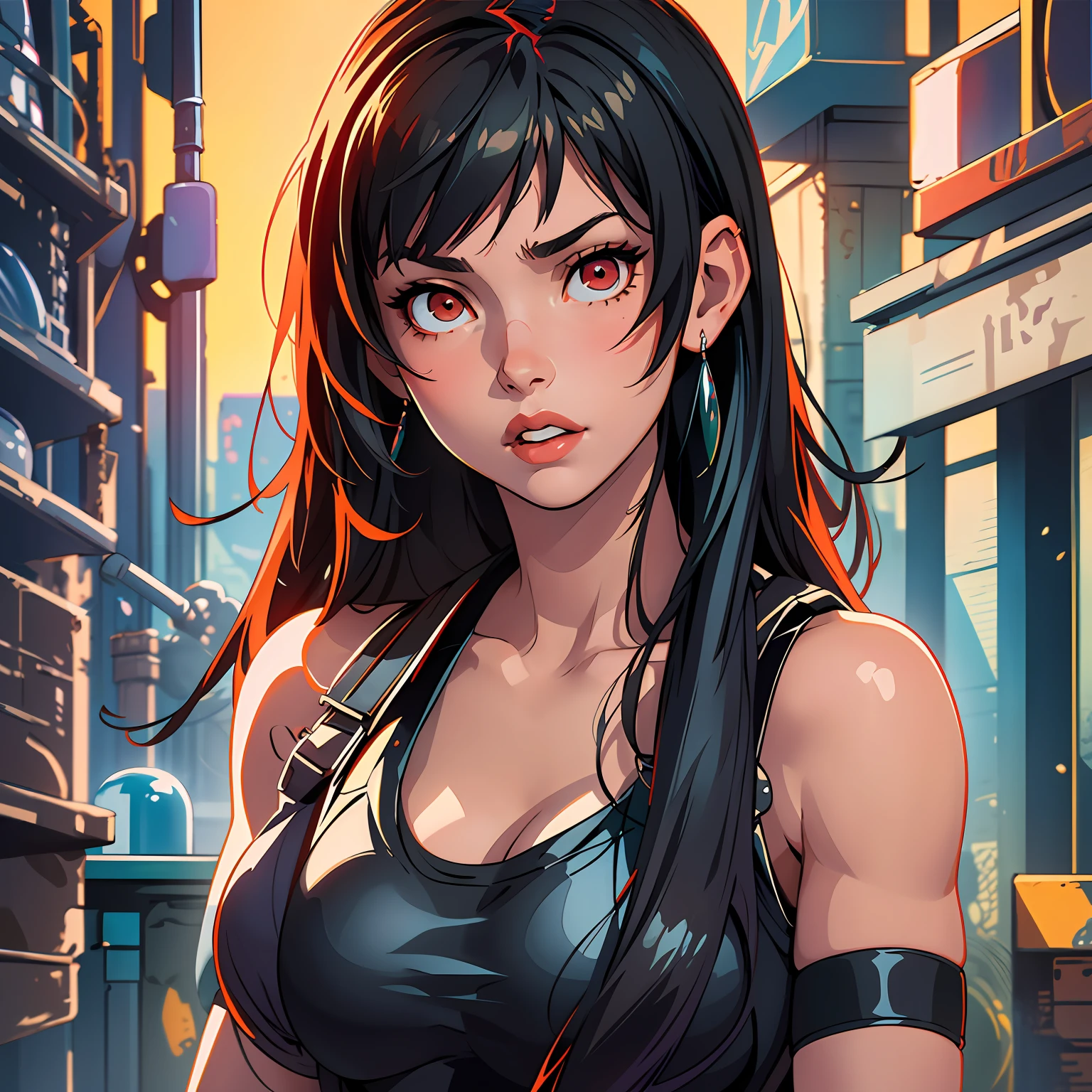 :: comix style ryuko hikari ::2.9 style ::2.0 comix illustration style ,digital illustration of beautiful female character in toh-yasu drawing style illustrator, anime style, body with futuristic tribal tattoo style designs in dragon shape, serious face and ultra detailed artwork, graffiti style destroyed city scenery with camera focus, (beautiful and clear background:1.2),,((sofía vergara beautiful woman )), ( detailed eyes and detailed face:1.3), (t-shirt or dress:1.3), (beautiful and clear background:1.2), (extremely detailed, ultra-detailed, best shadow:1.1),bare shoulders, flowers and petals, , (white background:0.5), (illustration :1.1), (extremely fine and beautiful girl:1.1), (perfect details:1.1) --auto