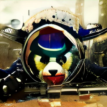 there is a panda bear with a hat and a top hat, qualidade insana, mafia, panda, gangster, GMD, Panda Panda Panda, cutecore clowncore, Jogo, espiar o horror, de alta qualidade], Esquerda-chapeleiro, caos, elegante, vapor, HD Mod |, Jogo de FPS, murderous carnival freak, Rorschach