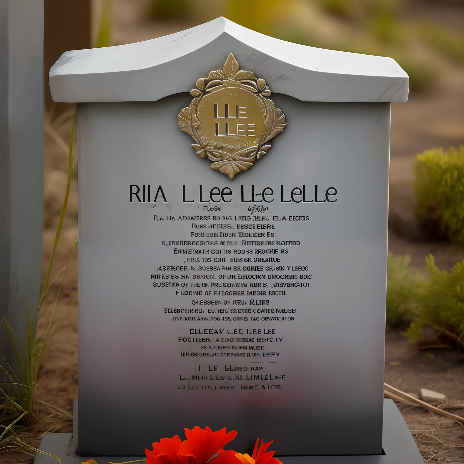 Written on the tombstone: "RITA LEE", tombstone of a rock singer, electric guitar, flor, muitas flores, coroa de flores