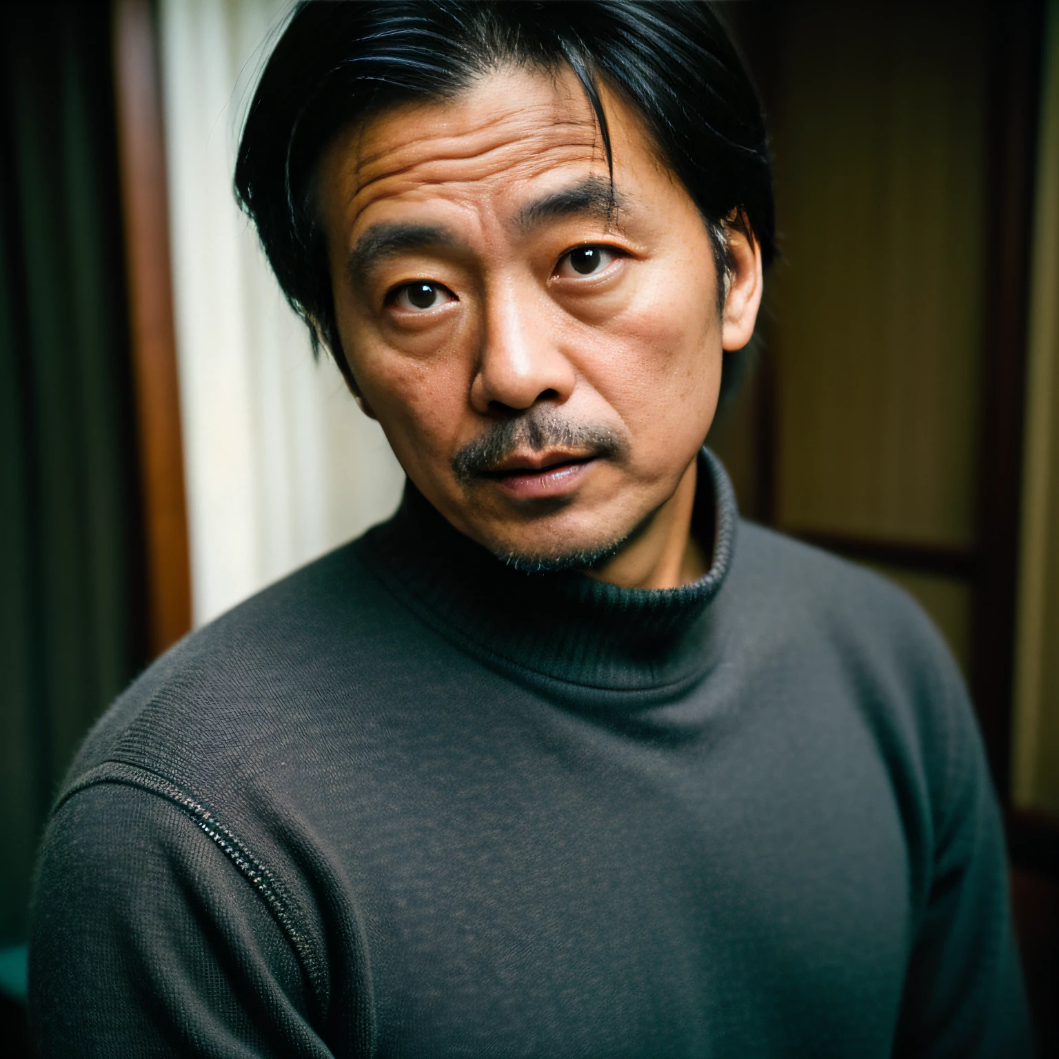 retrato de 1980, Shōwa period, 1 homem, japanese guy, film grain, paisagem japonesa,