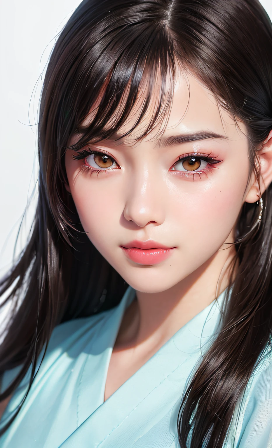 (8k, RAW photo, photorealistic:1.25) ,( lipgloss, eyelashes, gloss-face, glossy skin, best quality, ultra highres, depth of field, chromatic aberration, caustics, Broad lighting, natural shading,Kpop idol) looking at viewer with a serene and goddess-like happiness,