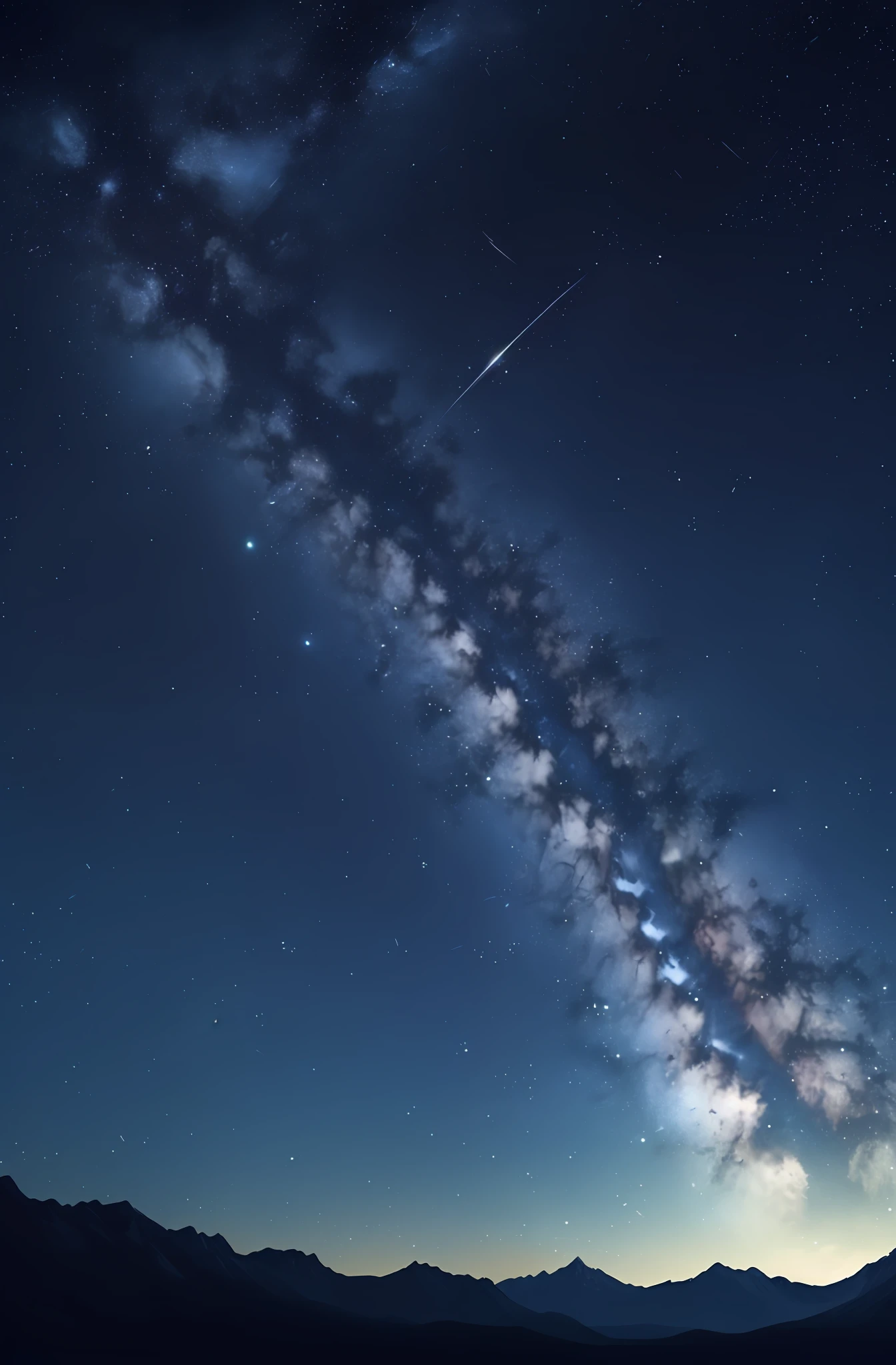 starry sky,、（Meniscus）When empty，The sky is full of stars，dreamy scenes，8K