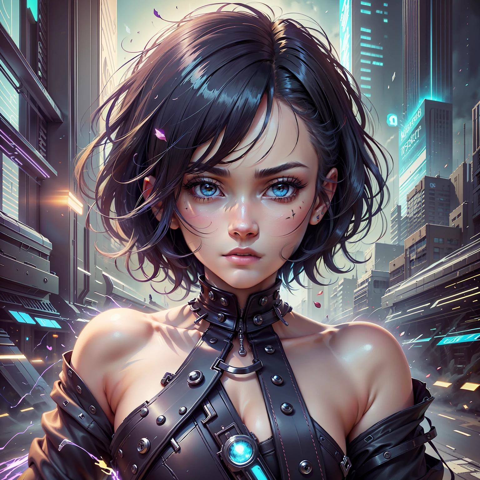 :: comix style ryuko hikari ::2.9 style ::2.0 comix illustration style ,digital illustration of beautiful female character in toh-yasu drawing style illustrator, anime style, body with futuristic tribal tattoo style designs in dragon shape, serious face and ultra detailed artwork, graffiti style destroyed city scenery with camera focus, (beautiful and clear background:1.2),,(( beautiful woman )), ( detailed eyes and detailed face:1.3), (t-shirt or dress:1.3), (beautiful and clear background:1.2), (extremely detailed, ultra-detailed, best shadow:1.1),bare shoulders, flowers and petals, , (white background:0.5), (illustration :1.1), (extremely fine and beautiful girl:1.1), (perfect details:1.1) --auto