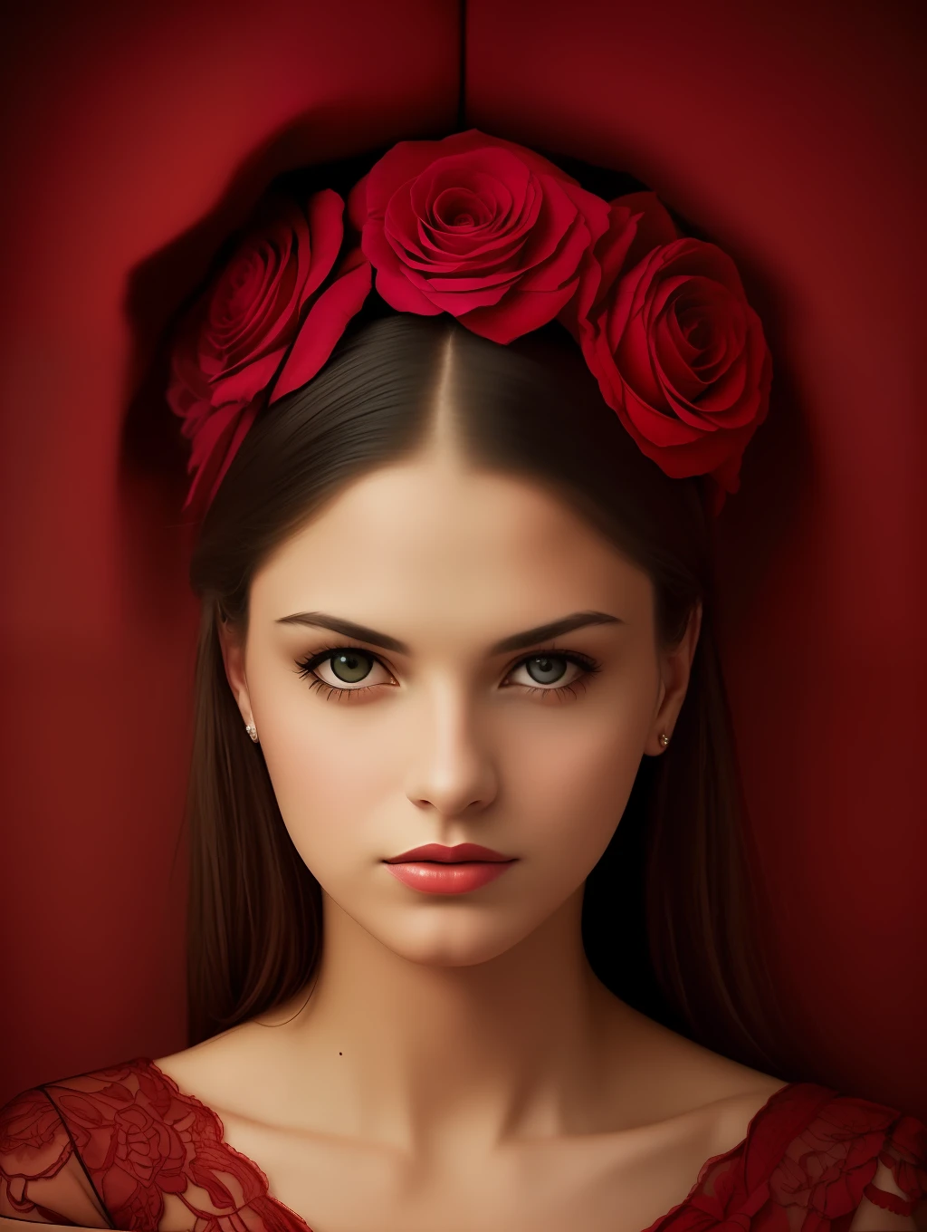 A stunning beautiful woman photography in the style of Edward Steichen and Annie Leibovitz