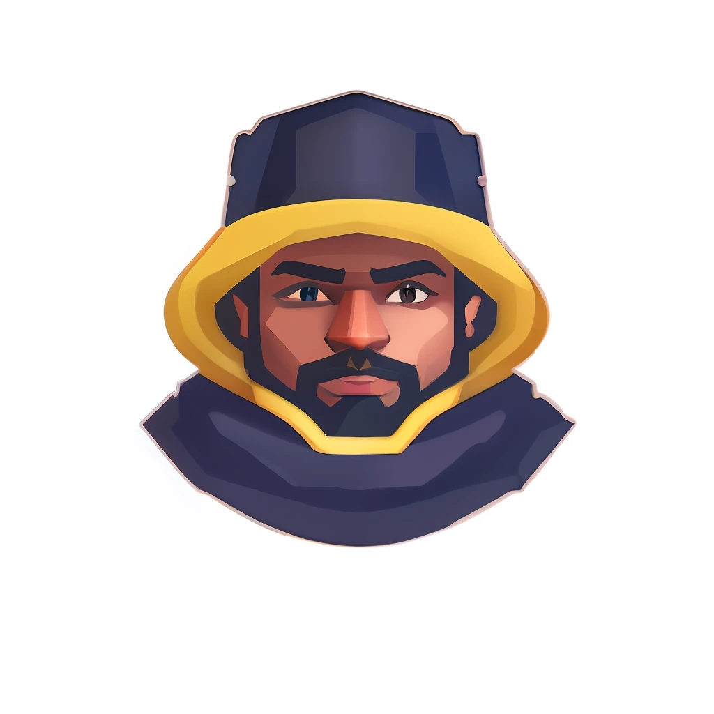 a close up of a person wearing a hat and a hood, Retrato de Kobe Bryant, foto de perfil do discord, retrato estilizado, Retrato de LeBron James, avatar do personagem RPG, retrato detalhado do caractere, 2 d illustration, 2d illustration, altamente detalhada personagem, 3 d icon for mobile game, Baptiste de Overwatch, retrato de arte conceitual simples de, Retrato do conceito do personagem de mim