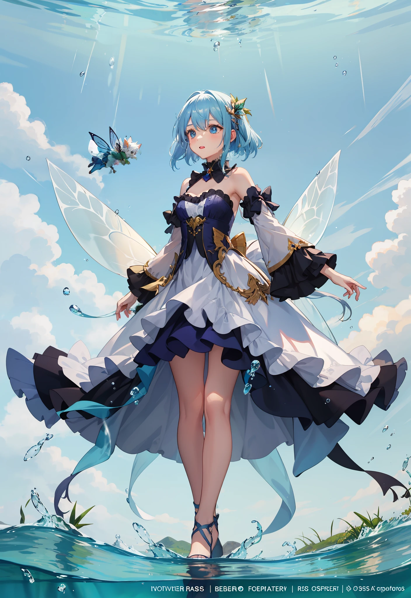 A fairy guardian of a water spring that grants immortality