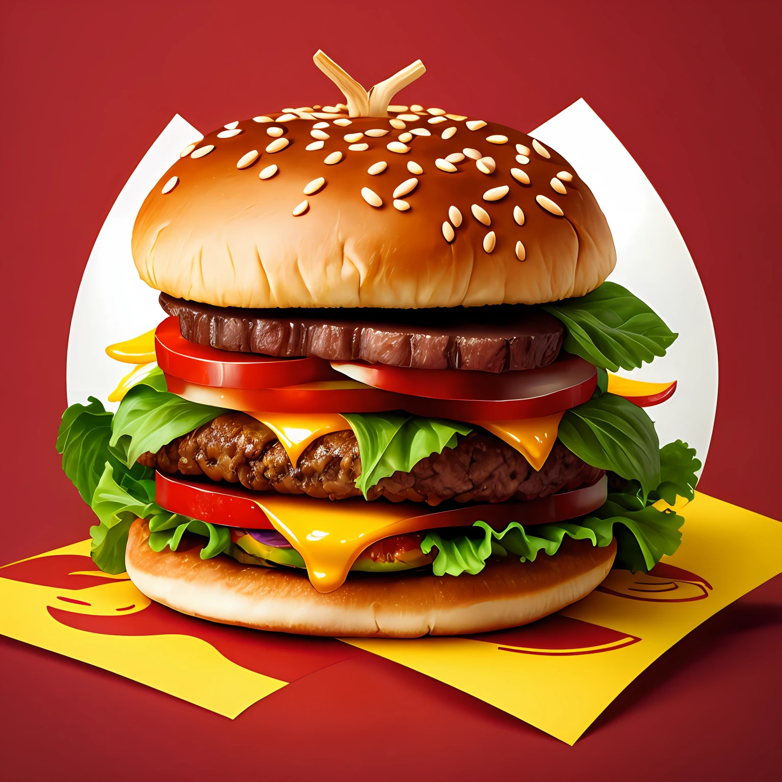logotipo minimalista hamburguer --auto