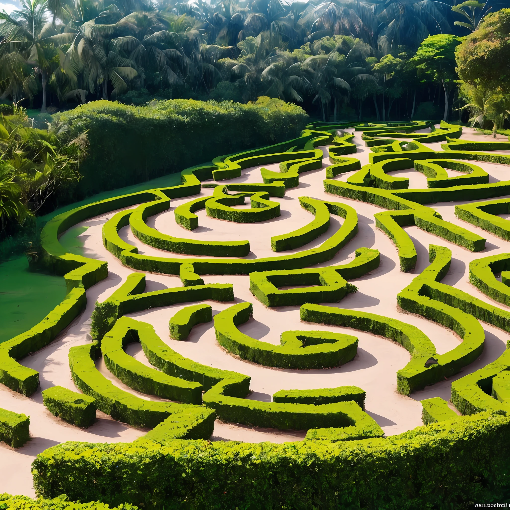 A magical labyrinth , com uma espada, encravada na rocha --auto
