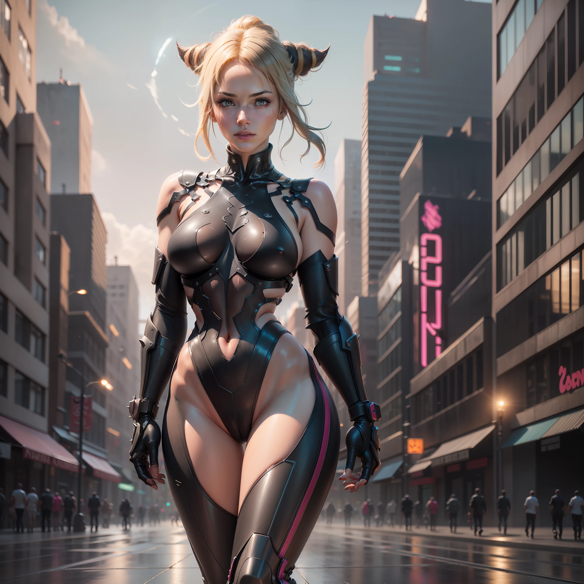 ((best quality)), ((masterpiece)), ((hyperrealistic)),((photorealistic)),(HDR10+),((intricate details)),(whole body)walking,((extremely beautiful young mature woman)),cyber punk perssonage,(wonderful body)(body and face with cybernetic implants),seductive look,ultra detailed skin such that pores become visible,urban environment,pedestrians walking around,cyber punk city,wet ground,smoke,fire particles in the air, flying dust,cyber punk.neon retrofuturistic cars, (8k texture with scratches: 1.2), , hdr, sharp focus, cinematic, trend in artstation, sharp focus, studio photo, intricate detail, very detailed eye, detailed, illustration, very detailed,(ray tracing), sharp focus, digital rendering, professional, 8k, best masterpiece in the world, rich in colors, unreal engine 5, extremely detailed, masterpiece, absurdities,light Lens flare, realistic photo, RAW photo, TanvirTamim, high quality, high resolution, sharp focus, extremely detailed, cinematic lighting, 8k uhd, nikon d850 film photography,