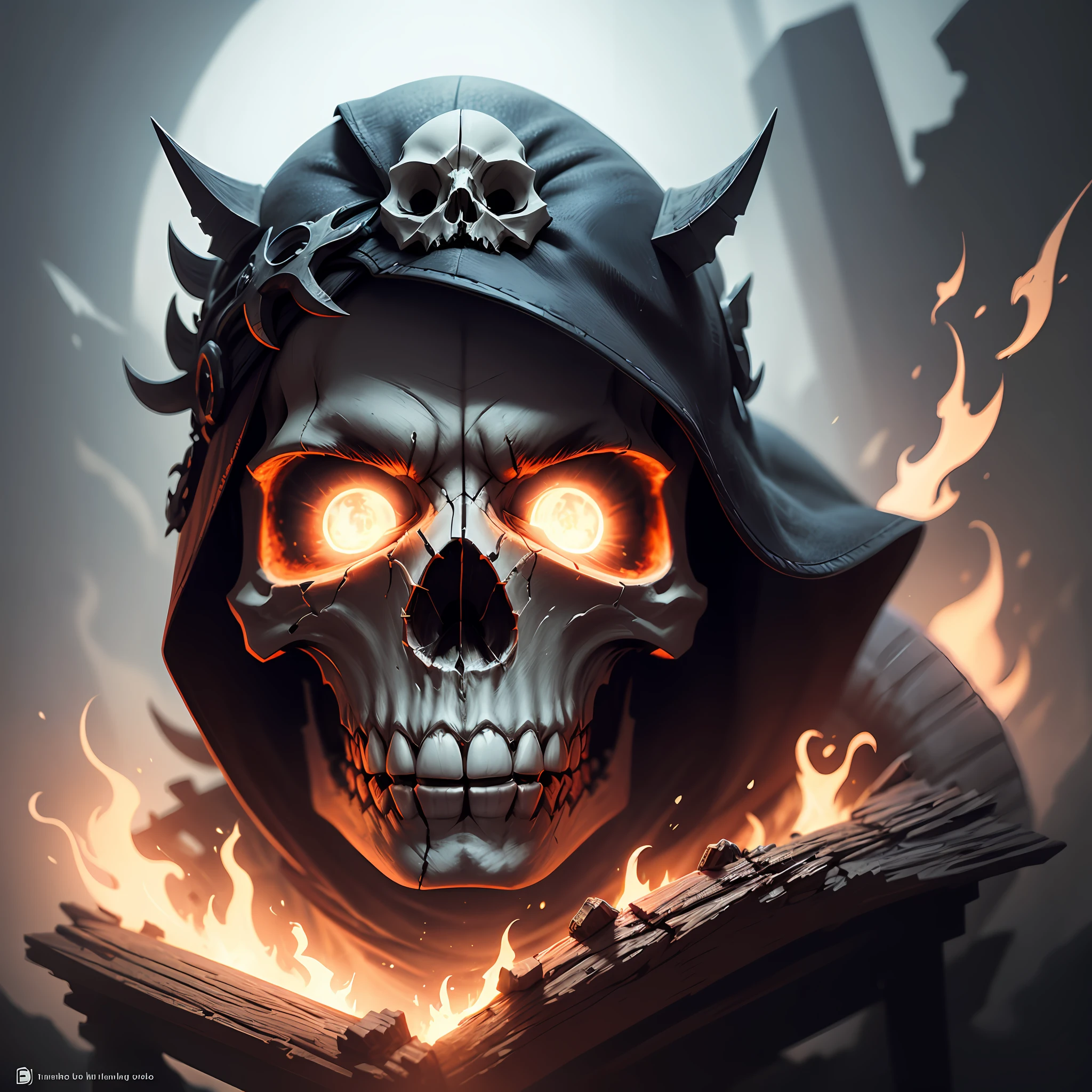 ghost_nightwar, 1skull, gpnvg-18, front_view, olhando para o espectador, obra-prima, melhor qualidade, --auto