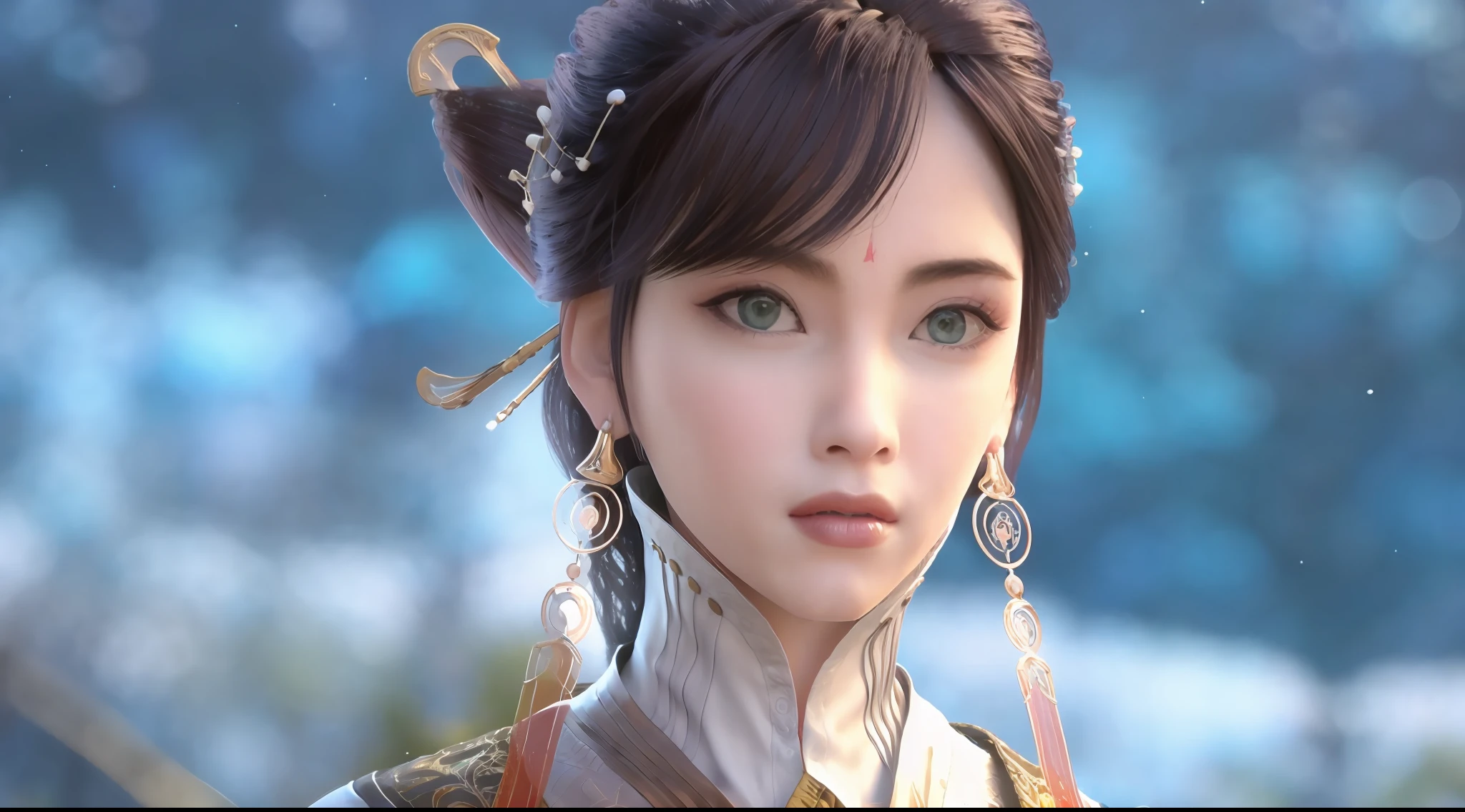 Artes Marciais, Romance of the Three Kingdoms, china antiga, Single Ponytail, Pessoa Solteira, HD, Realidade, Masculino,, Fotografia, 4K, Assassino, Blue Sky Background, Aurora, olhos vrmelhos, Sangokushi, NOBUNAGA'S AMBITION