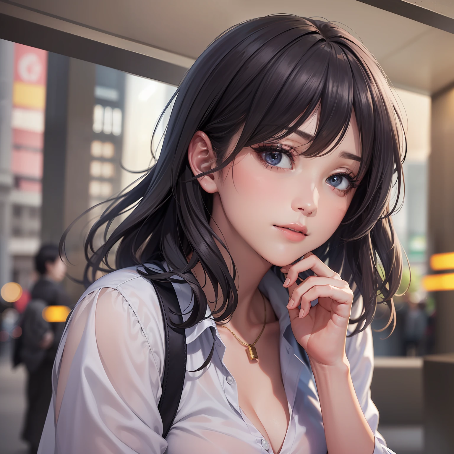 (masterpiece:1.3), (8k, photorealistic, RAW photo, best quality: 1.4), (1girl), beautiful face, (realistic face), (black hair, short hair:1.3), Nice hairstyle,Realistic Eyes,Nice detail eyes,(Realistic Skin),Beautiful Skin,(Lingerie),Ridiculous,attractive,Ultra high Resolution,an ultra realistic,RAWExtremely detailed,golden proportions,full body photos