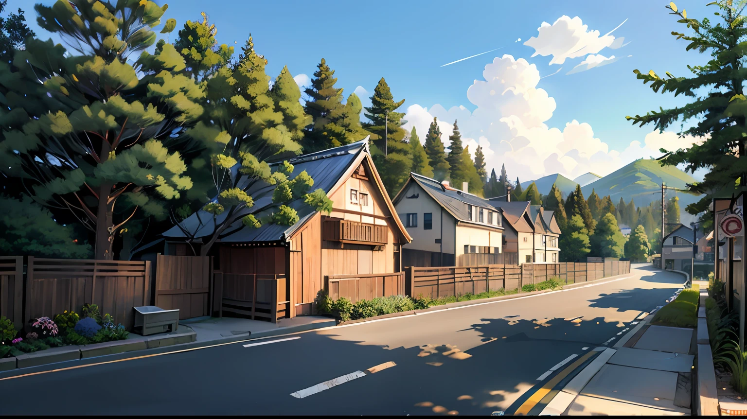 anime Description = paisagens deslumbrantes e montanhas uma cidade pequena ") siting = Entrada("japao ") Estilo Makoto Shinkai --auto --s2