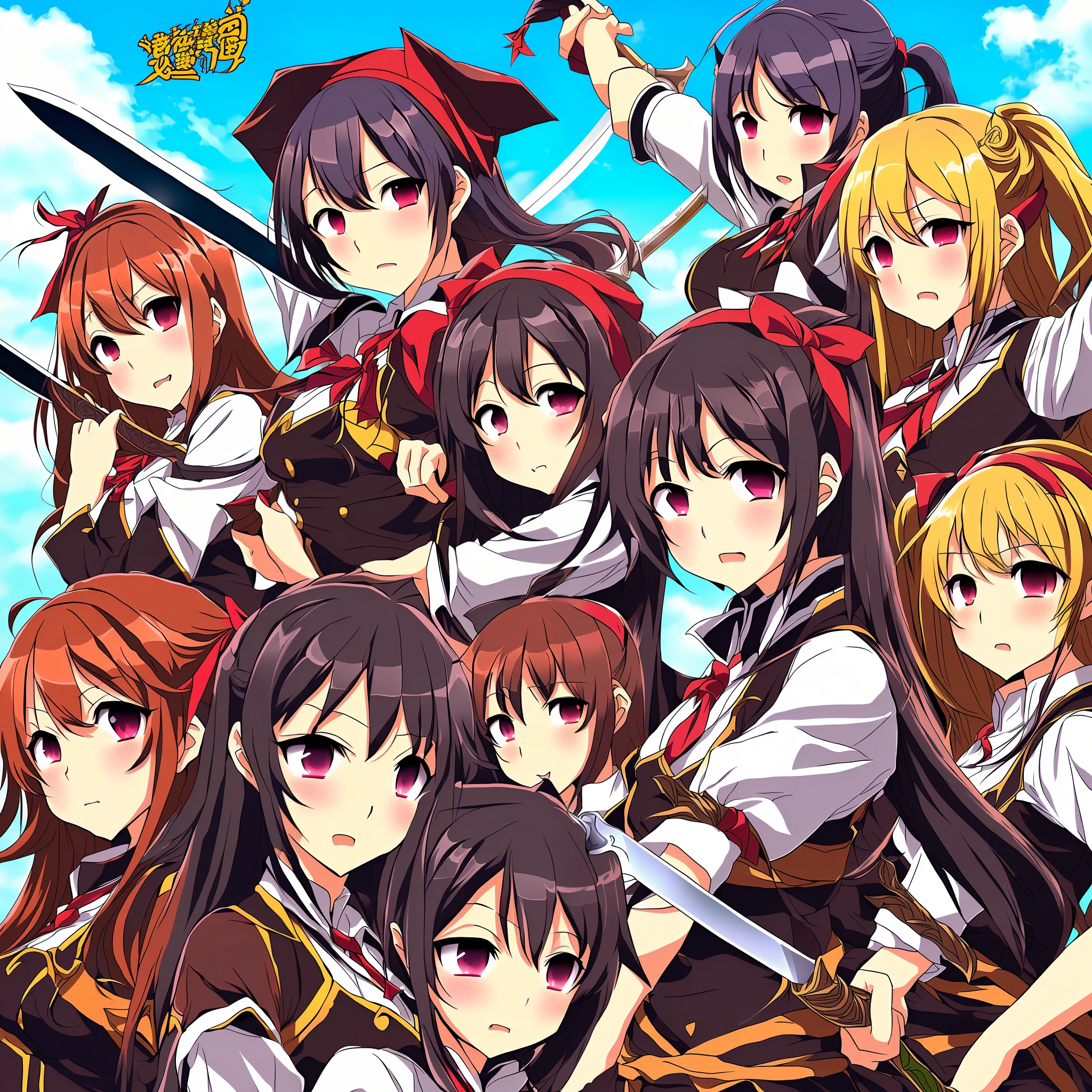 japanese sword Female Swordsman high school girls --auto