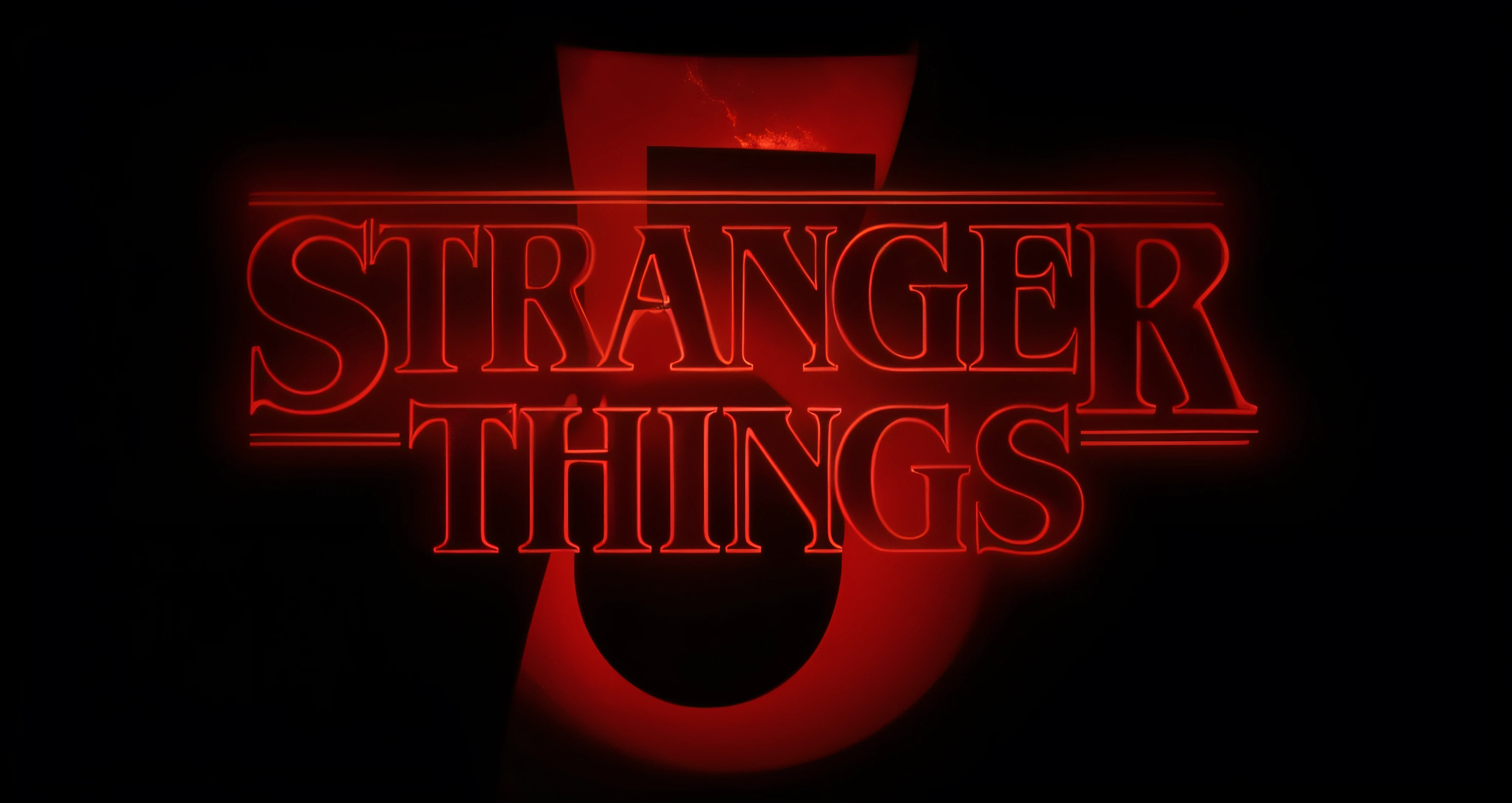 stranger things, logo, designer, red, dark --auto