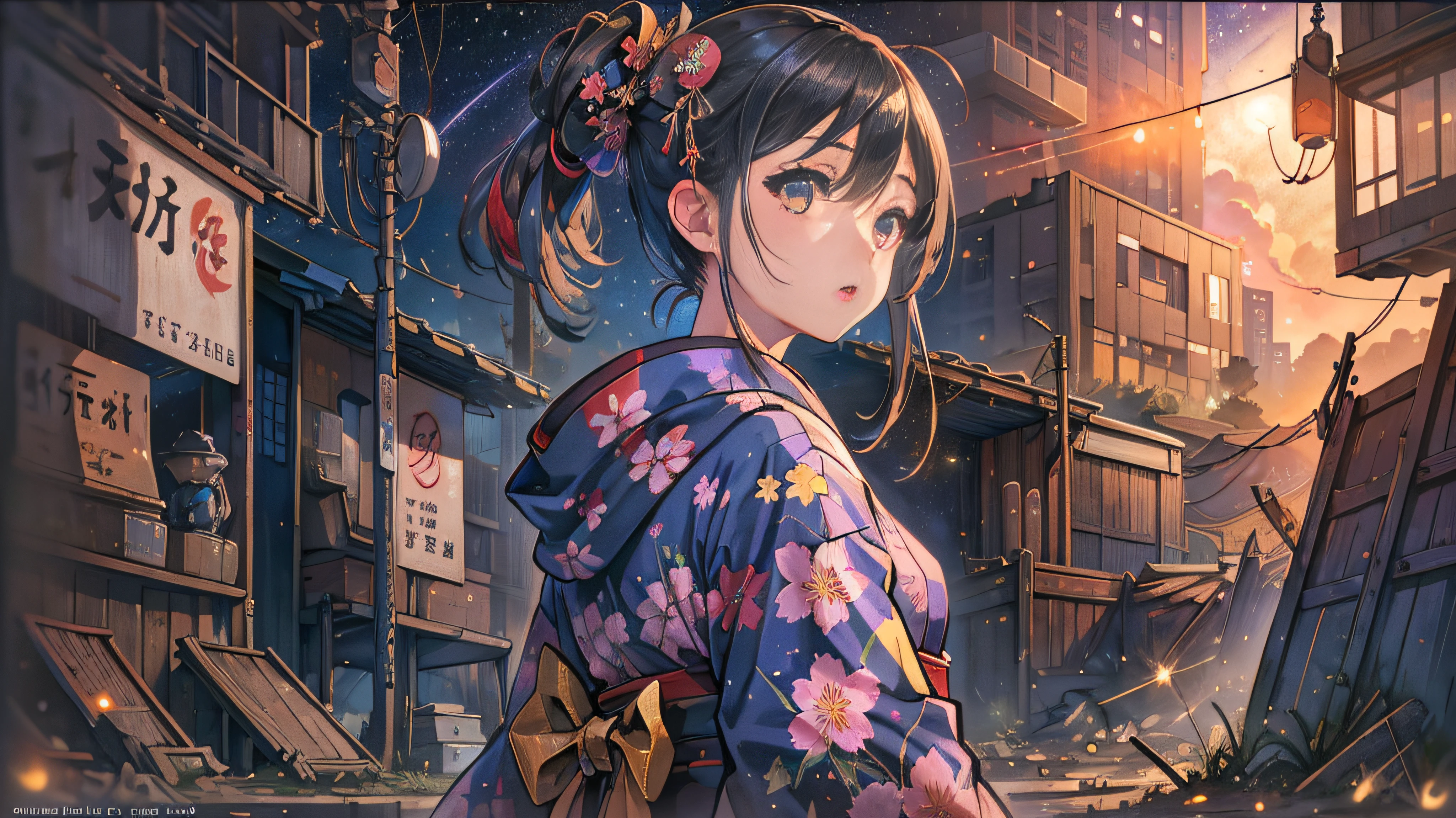 Blonde anime girl in a black top standing in a Japanese city with trees in the rain, anime style. 8k, fanart, digital anime illustration, anime style 4 k, arte digital do anime, arte digital estilo anime, elogiar artstyle, anime style illustration, menina lofi, Art not Guweiz style, digital | | | | | | - arte de anime, em estilo anime anime anos 80 --auto