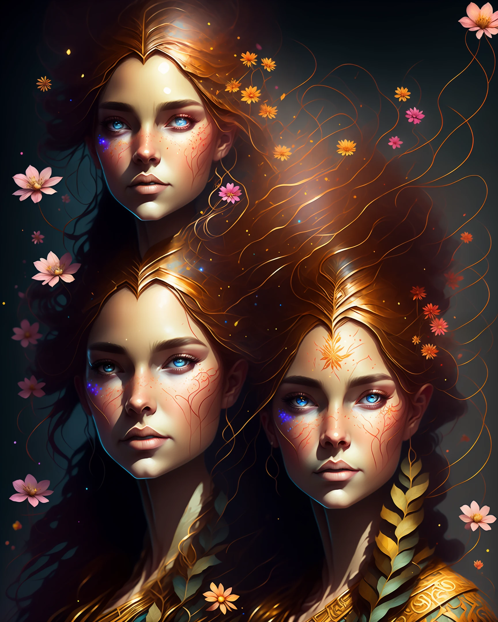 Mulher elfa, roupas pretas, cabelo preto, olhos vermelhos, full body standing on a forest, Fundo da floresta muito iluminado com muitas flores e folhas, minimalista, inacabado, arte conceito, por Brian Froud e Carne Griffiths e Wadim Kashin e John William Waterhouse, detalhes intrincados, 8k post production, high resolution, hiperdetalhado, Trending on ArtStation, focus sharp, studio photo, detalhes intrincados, altamente detalhada, Por Greg Rutkowski