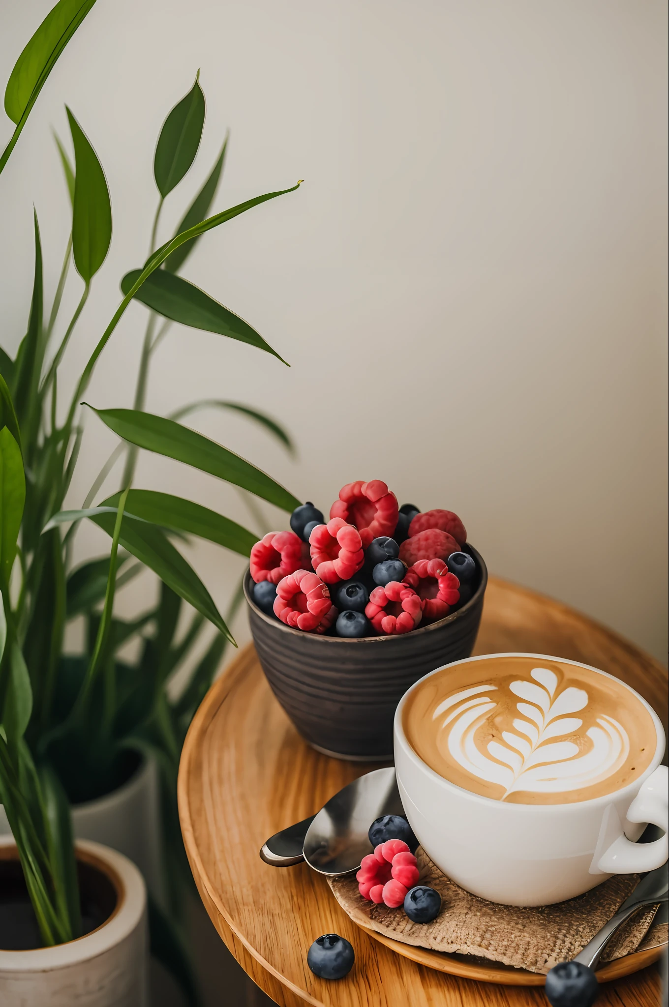 (masterpiece,best quality,highres,ultra_detailed:1.2),
simple background, still life, flowers,rule of thirds,
coffee,dessert,cream,berries,cloth