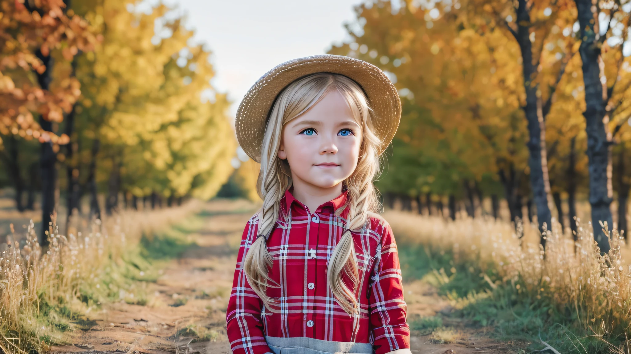 there is a young girl sitting on the floor holding a basket of oranges, wearing orange sundress, girl, cute young girl, cute girl, petite girl, by Juan O'Gorman, wearing a red plaid dress, wearing farm clothes, girl venizian, with straw hat, oranges, red dress and hat, happy girl, wearing a straw hat and overalls