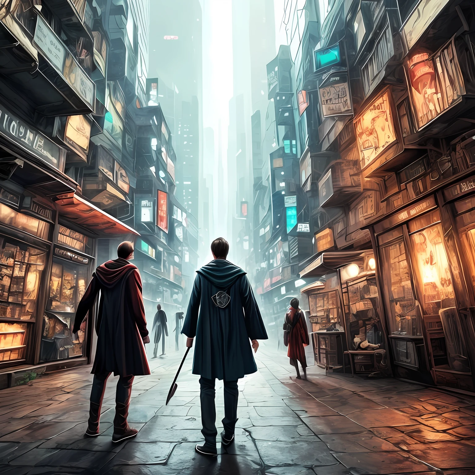 harry potter em cidade cyberpunk --auto