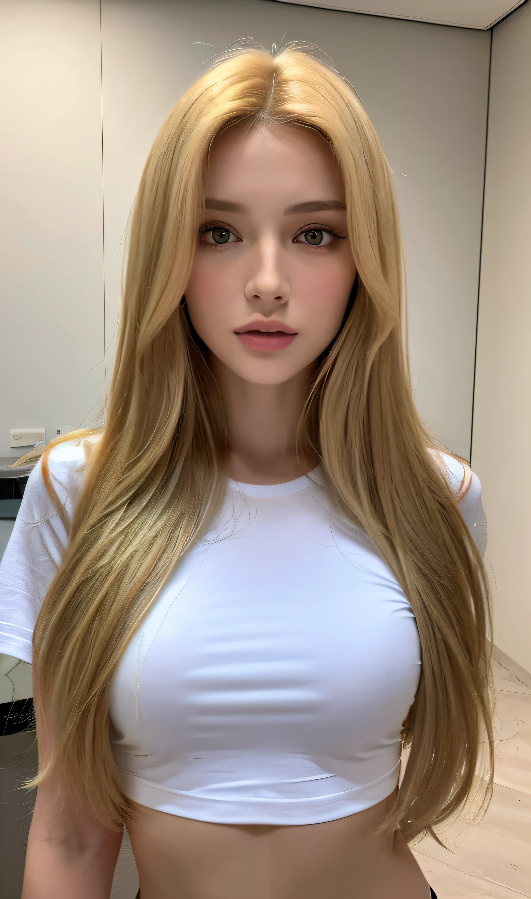 dark brown hair,Whole body,8Lifelike slim woman,sthe highest qualit,Sunny golf course in the background,Dark golf wear,an extremely delicate and beautiful,highlydetailed,Exquisite details,sthe highest qualit,highly detailed eyes and faces、Facial light、eye_makeups, ple short hair, breasts,aist, Shiny Skin, professional Lighting,detailed shadows,supermodels,smileing, posing