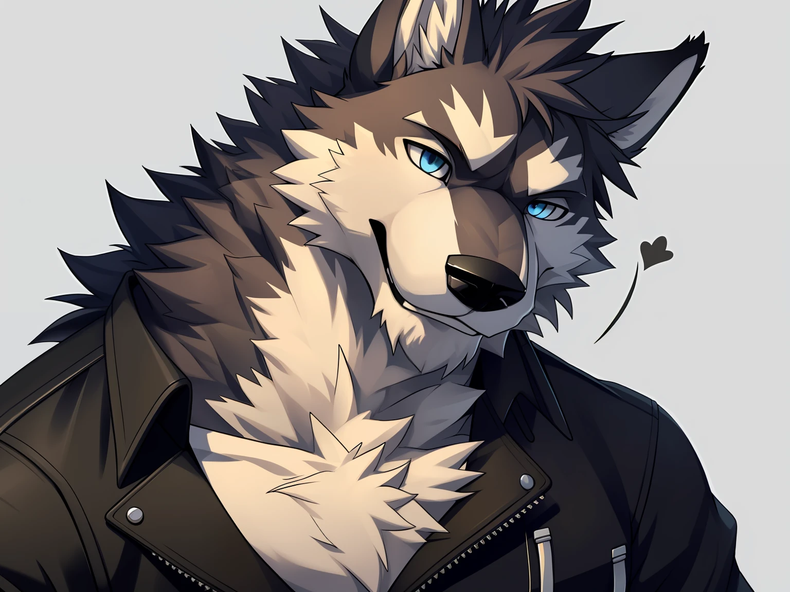 Furries,wolves,solo,((winkc))),SIMPLE BACKGROUND,ink splashing。
detailed eye,super detailed,Fine fur texture,CG。Bust portrait。
(naked)
