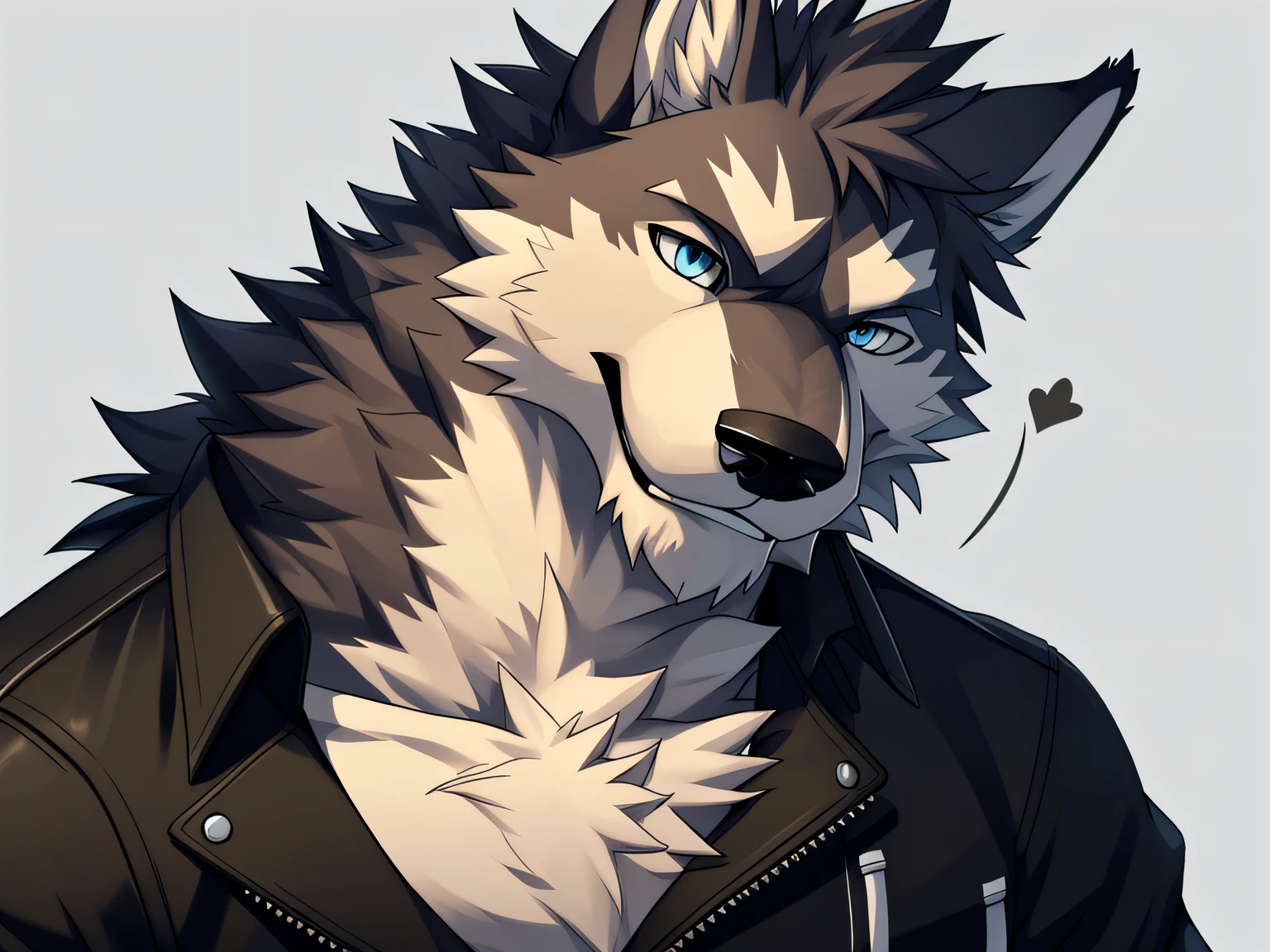 Furries,wolves,solo,((winkc))),SIMPLE BACKGROUND,ink splashing。
detailed eye,super detailed,Fine fur texture,CG。Bust portrait。
(naked)