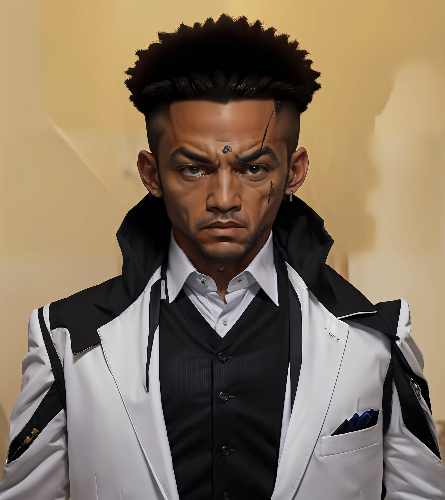 (((Observe the change in the surroundings and feel-To be like a real mob boss in a sleek white suit.)))