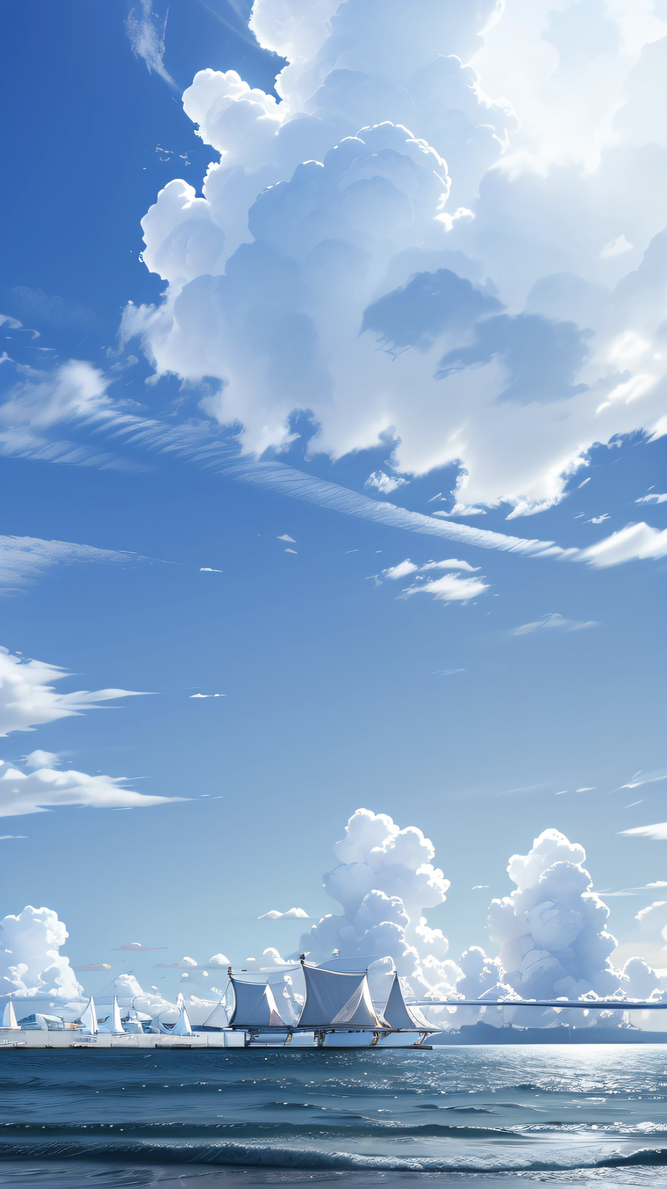 blue sky and several clouds, high definition image --auto