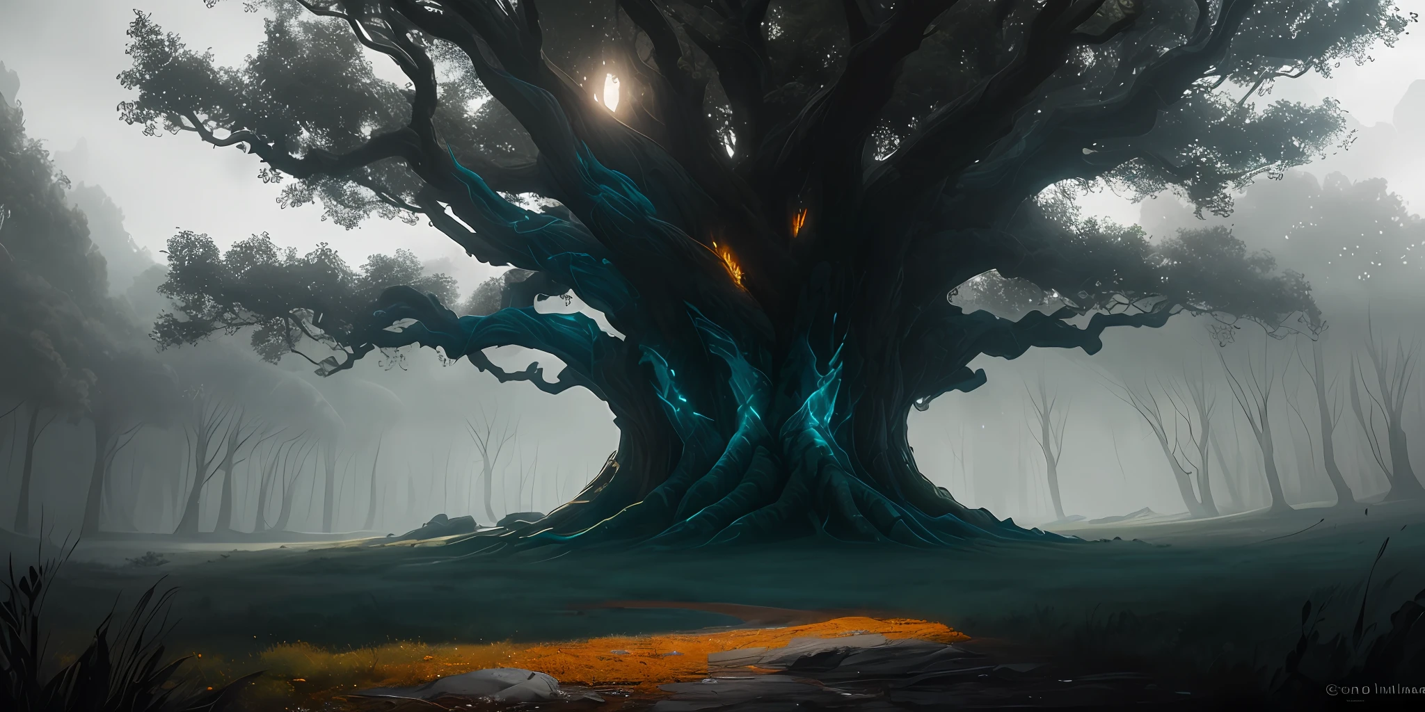 (Dark Shot:1.1),Epic Realistic,world tree,Norse mythology,Yggdrasill,Huge tree author:greg rutkowski,(hdr:1.4) ,(muted color:1.2),Hyper detailed,(artstation:1.4),fi movie,warm lighting,Dramatic light,(Complicated Detail:1.1),complex backgrounds,(rutkowski:0.66),(teal and orange:0.4)