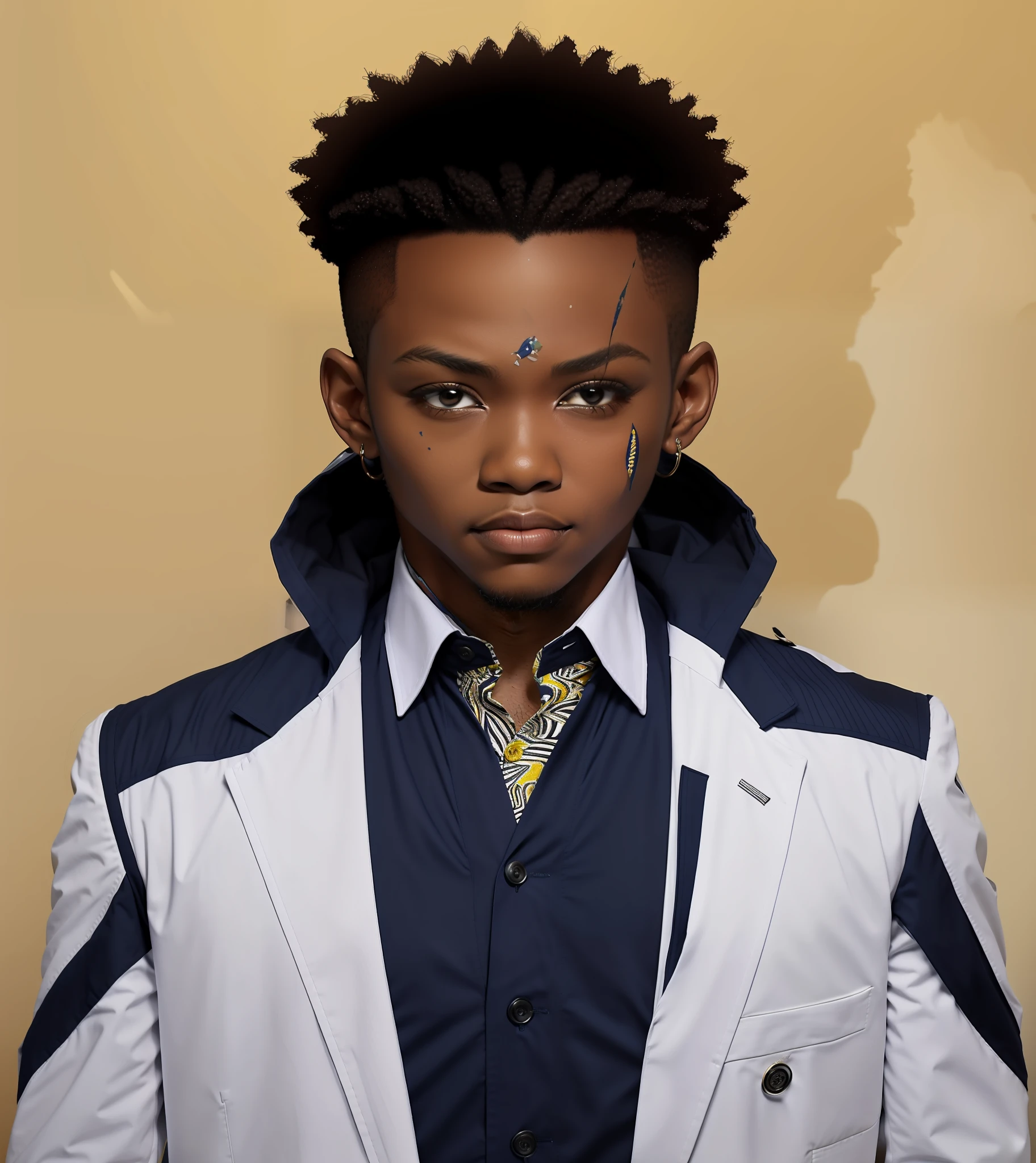 terno branco no estilo marfioso terno com desenhos tribais africanos