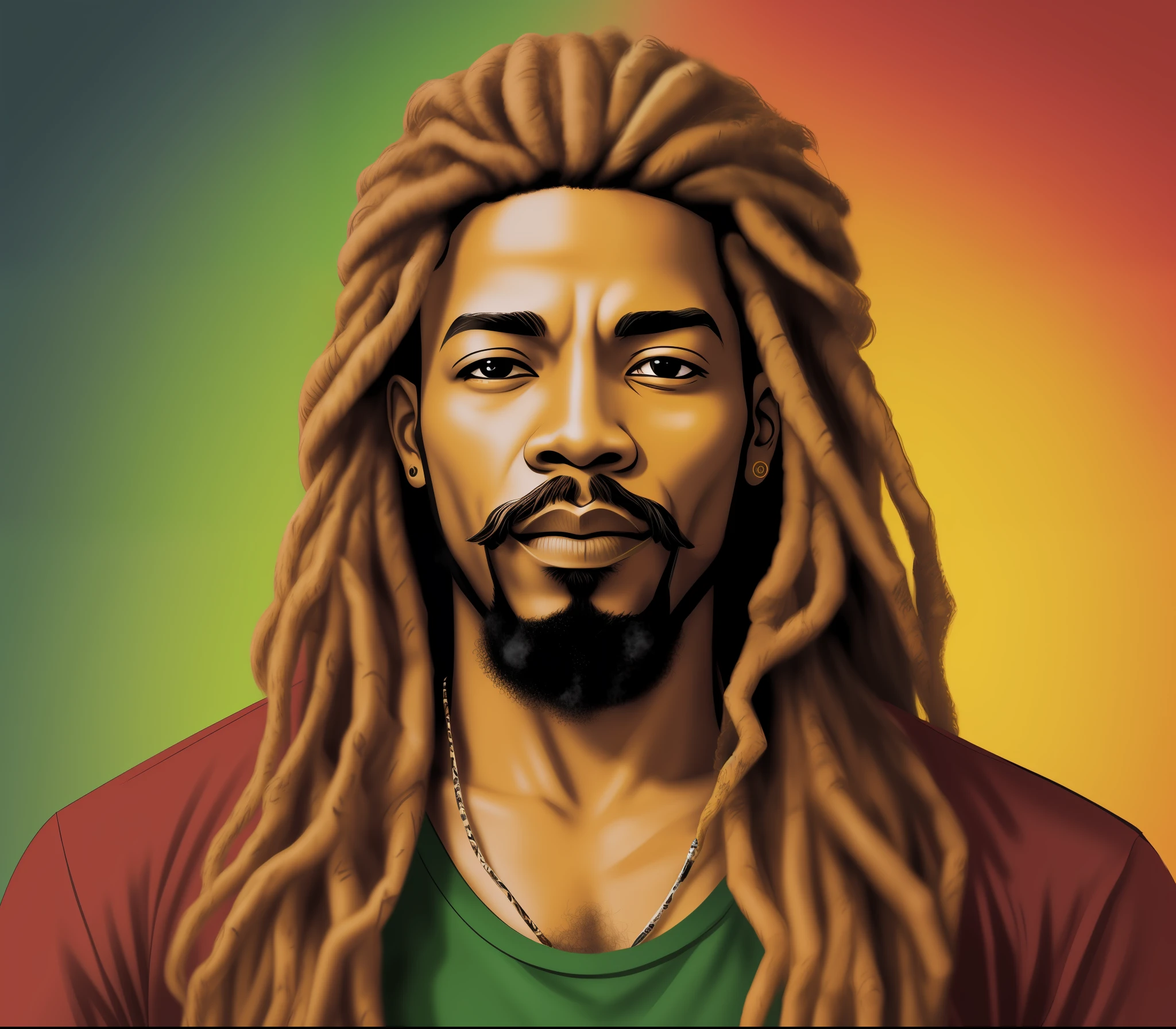 flyer estilo rastafari, desenhos africanos, fundo grunge, vermelho, amarelo, verde, preto