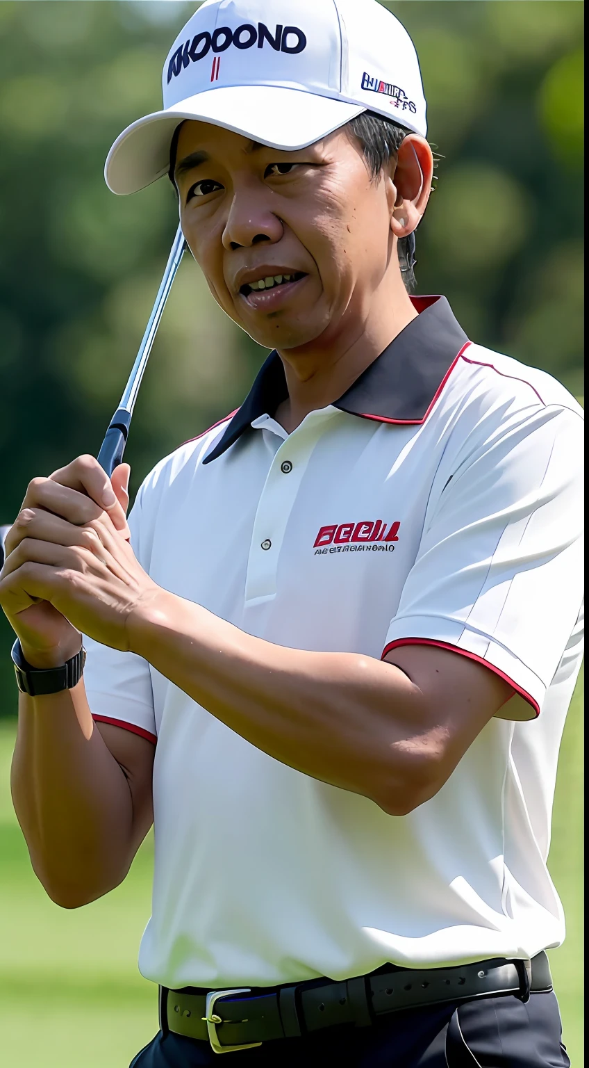 president jokowi dodo playing golf