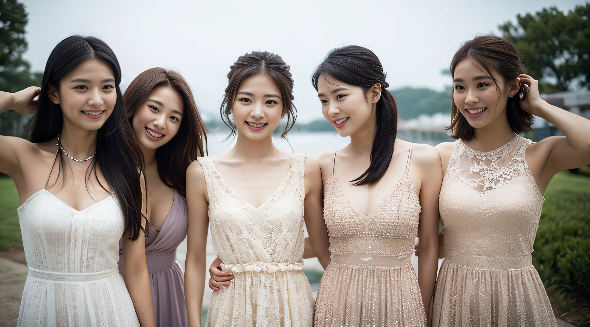 (best quarity, 8k, master masterpiece:1.3)) ,(a human:1.4),1girl,A Korean woman,A goddess,(15岁少女:2.1),portrait photography,High Contrast, God's eye view,光圈F1.2,焦距24mm,( All body:1.2),Sorrisos,Pose for a photo,Exquisite lace,slip dress,Simple cut dress,Branded dresses,Simple tailoring,long dark hairs,hair tied,Ultra-detailed skin details,Detailed fabric texture