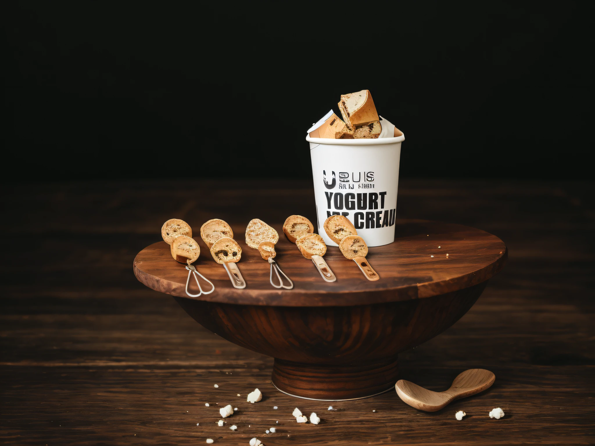 RAW photo of BLT paper yogurt cup,(Rustic dinner background),Seed bread,Pepperjack cheese,(complexly detailed:1.12),(complexly detailed,Hyper Detail:1.15),lifelike,ultra realistic photo,8k uhd,dslr , brightening light, hig quality, filmgrain, Fujifilm XT3, (master masterpiece)