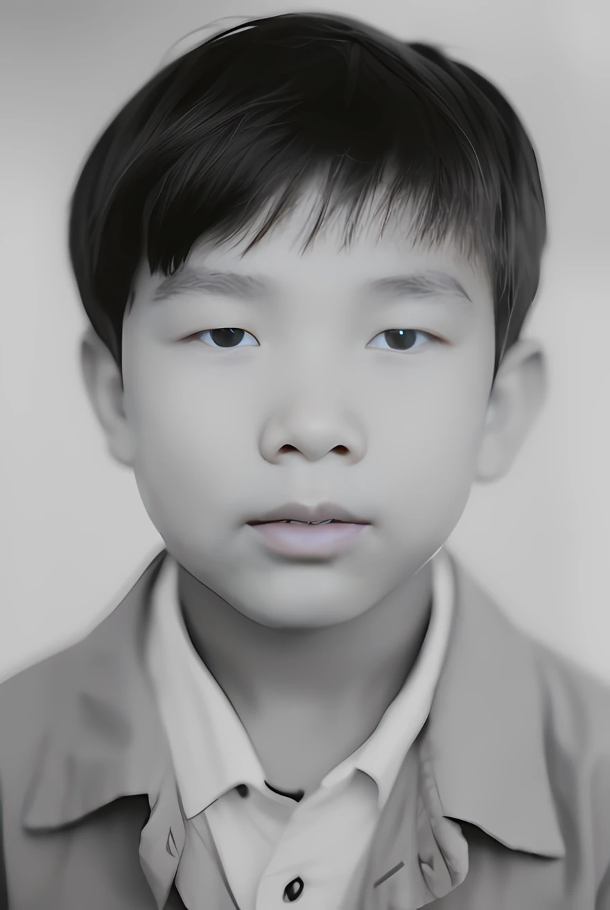 Photo of a young boy in a shirt, soft portrait, color portrait,