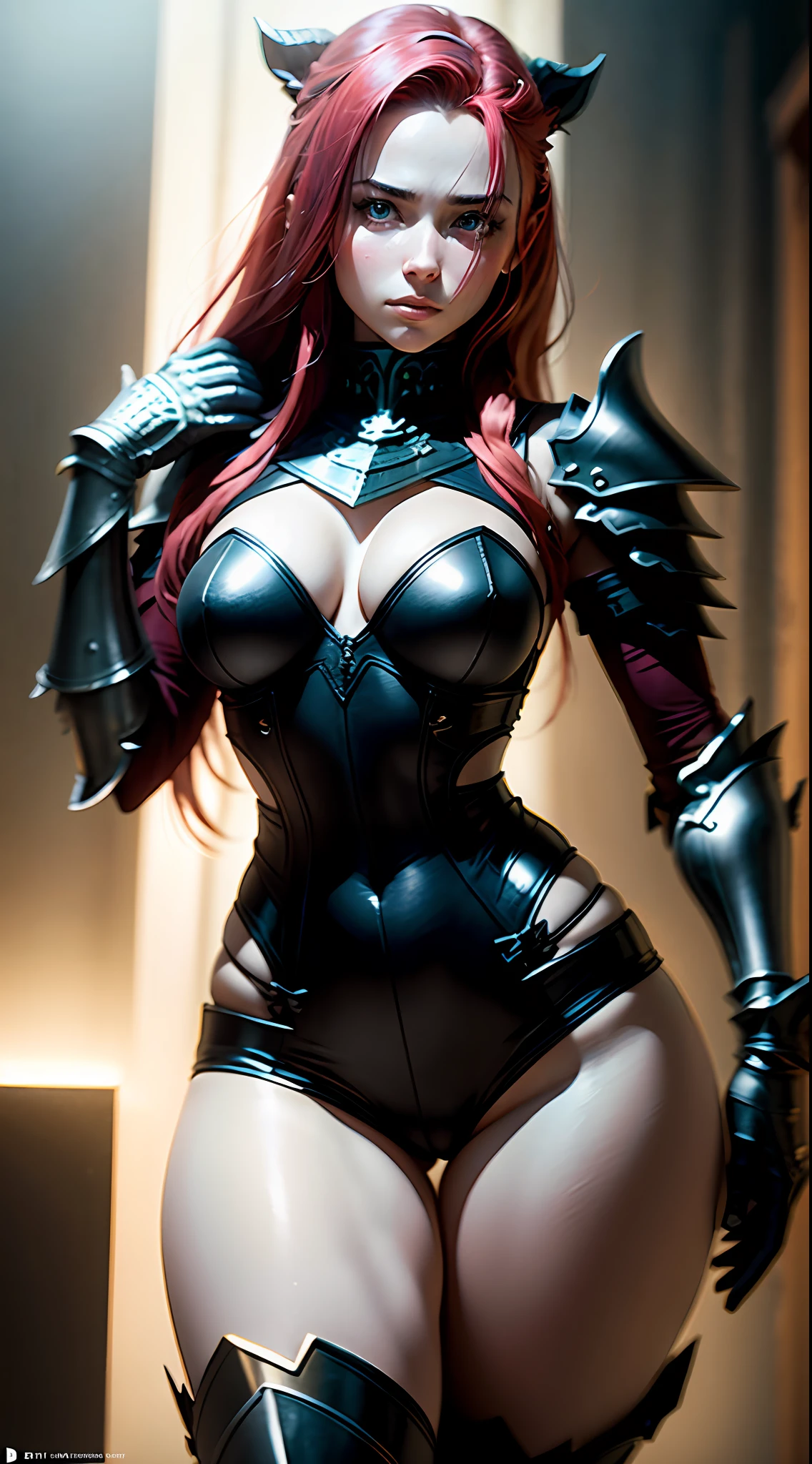 (Melhor Qualidade: 1.5), (Masterpiece: 1.5), (High Resolution: 1.5), (Foto RAW: 1.5), Sexy Woman G Cup 1 Person: 1.3, Perspectiva Negra: 1.1, Face Ultra Detalhada, Realistic, Fotorrealista mulheres peladas, Alto Detalhe, Film Grain, Pele detalhada, Luz Natural, Simetria, 8k, Muito delicado e bonito, illustation, 1 girl, (medium_breasts:1.5), pernas finas, delicado e bonito, rosto perfeito, belos olhos detalhados, pele clara, pele humana real, Poros, Prize-foto vencedora, Muito detalhado, unbelievable, detalhes finos, absurdidade, Mulher muito detalhada, Olhos e rosto muito detalhados, Lee Jeffries Nikon D850 Film Stock Photo 4 Kodak Portra 400 Camera F1.6 Lens Rich colors Ultra-realistic realistic realistic textures Dramatic lighting Unreal Engine Trending at Art Station Cinestill 800 Tungsten, Estilo Neeko ((wearing black steel armor)), Guerreira ruiva, melhor qualidade, ultra detalhado, 1 menina, fofa, cabelos longos, cabelos lisos, bonita, fantasia medieval, medieval, armadura, steel breastplate, Steel gauntlets, steel gloves, steel boots, sentada, pernas abertas, pernas levantadas, saia curta, saia vermelha, calcinha branca, calcinha aparecendo, thong, ruiva, realista, D&D, sentada, pernas abertas, upskirt, cameltoe, pantyshot, ultra realista, papel de parede,