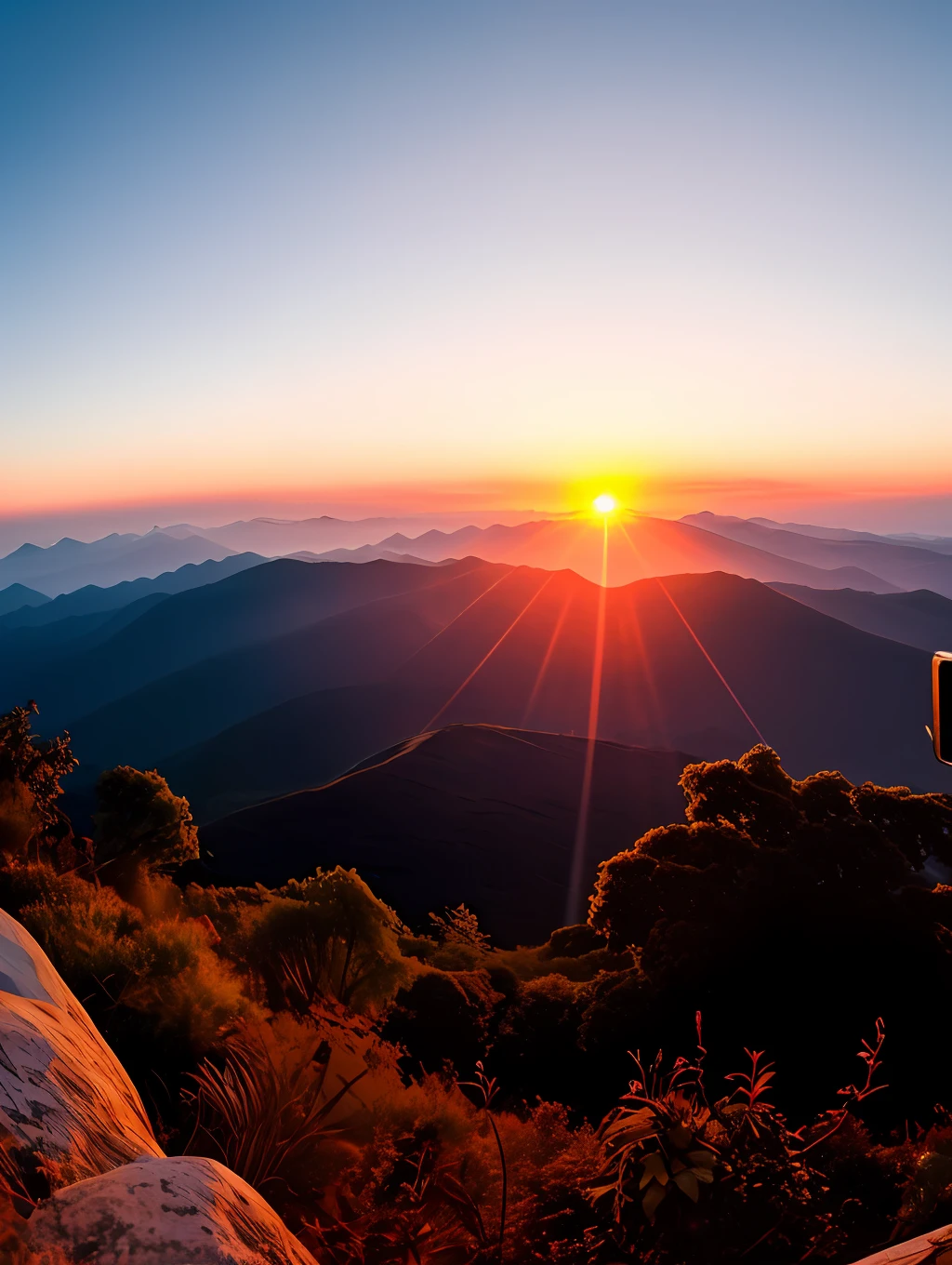Sunset, evening glow, distant view, realistic, rich colors, gorgeous and colorful, wide-angle lens, shooting in the evening, positive film, naturalistic style, high-definition filming.