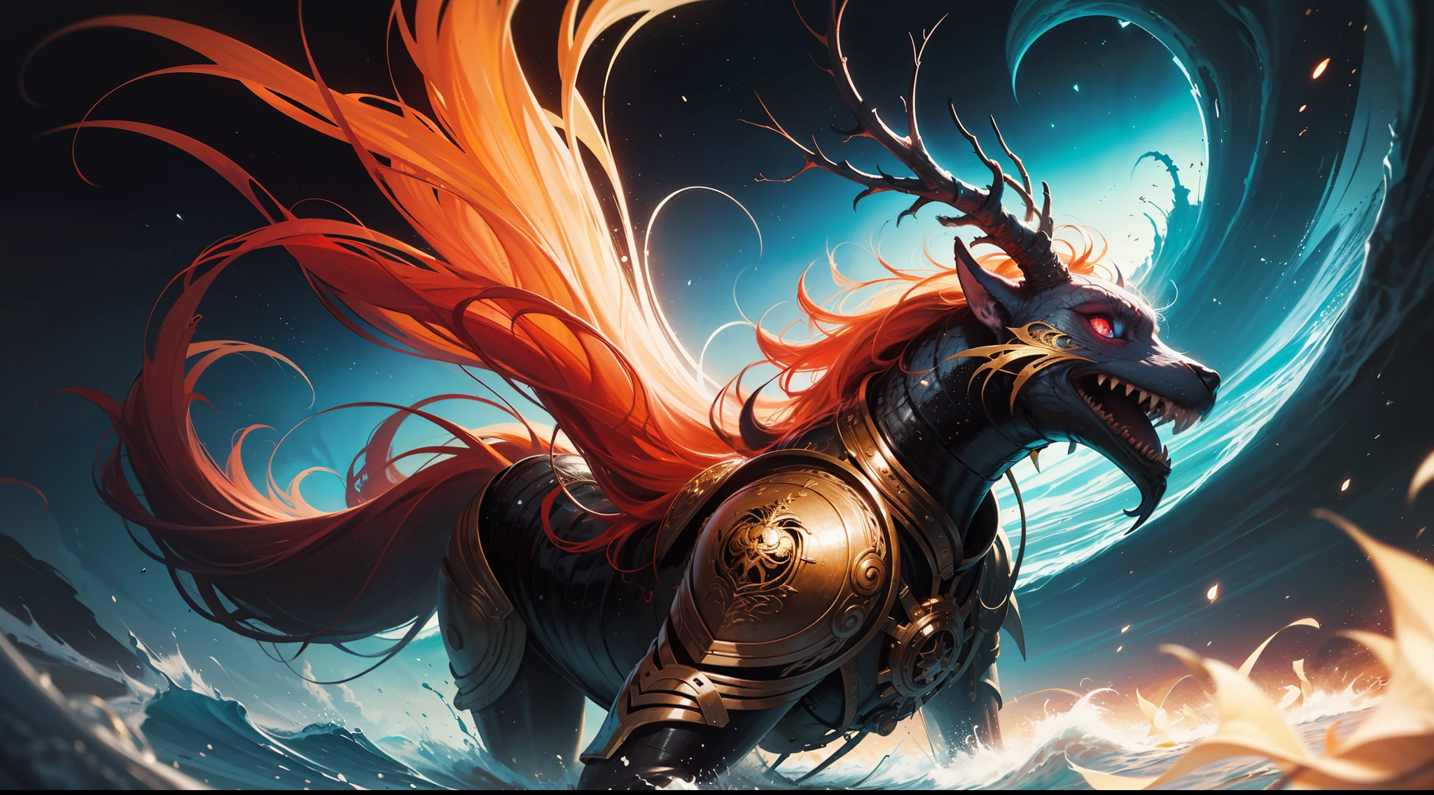 COLORFUL，Master composition，Focus on key people， photorealistc，master masterpiece， prizewinning-winning， best quarity， master masterpiece， Hyper detailed， 8K， 极其详细的 CG Unity 8k 壁纸， sophisticated， highly detaild， lifelike，"Psychedelic painting of a staghorn octopus standing in front of a colorful swirl，Fractal tentacles，Large antlers ，Detailed scales，Smooth and shiny colored skin"，Background of many filled gemstones，Wheels within wheels，Very Detail，light and shadow，wavy，Many-layered，foreground、far view、fractal thunder dan mumford，Dammford and Alex grey style，Psychedelic surrealist art，Surrealist psychedelic design，dream art style，Illusion psychedelic art，Infinite psychedelic waves，inspired by Cyril Rolando (Cyril Rolando)，Authentic ripple structure，psychedelic art style，psychedelic art，psychedelic illustration，zentangle，Mandala，colourised，（lifelike：1.4），